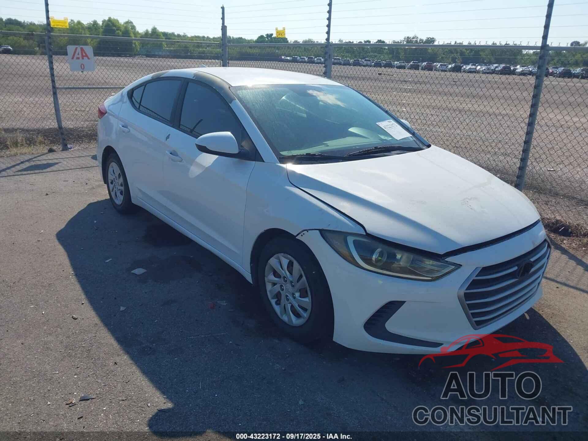 HYUNDAI ELANTRA 2017 - 5NPD74LF1HH162268