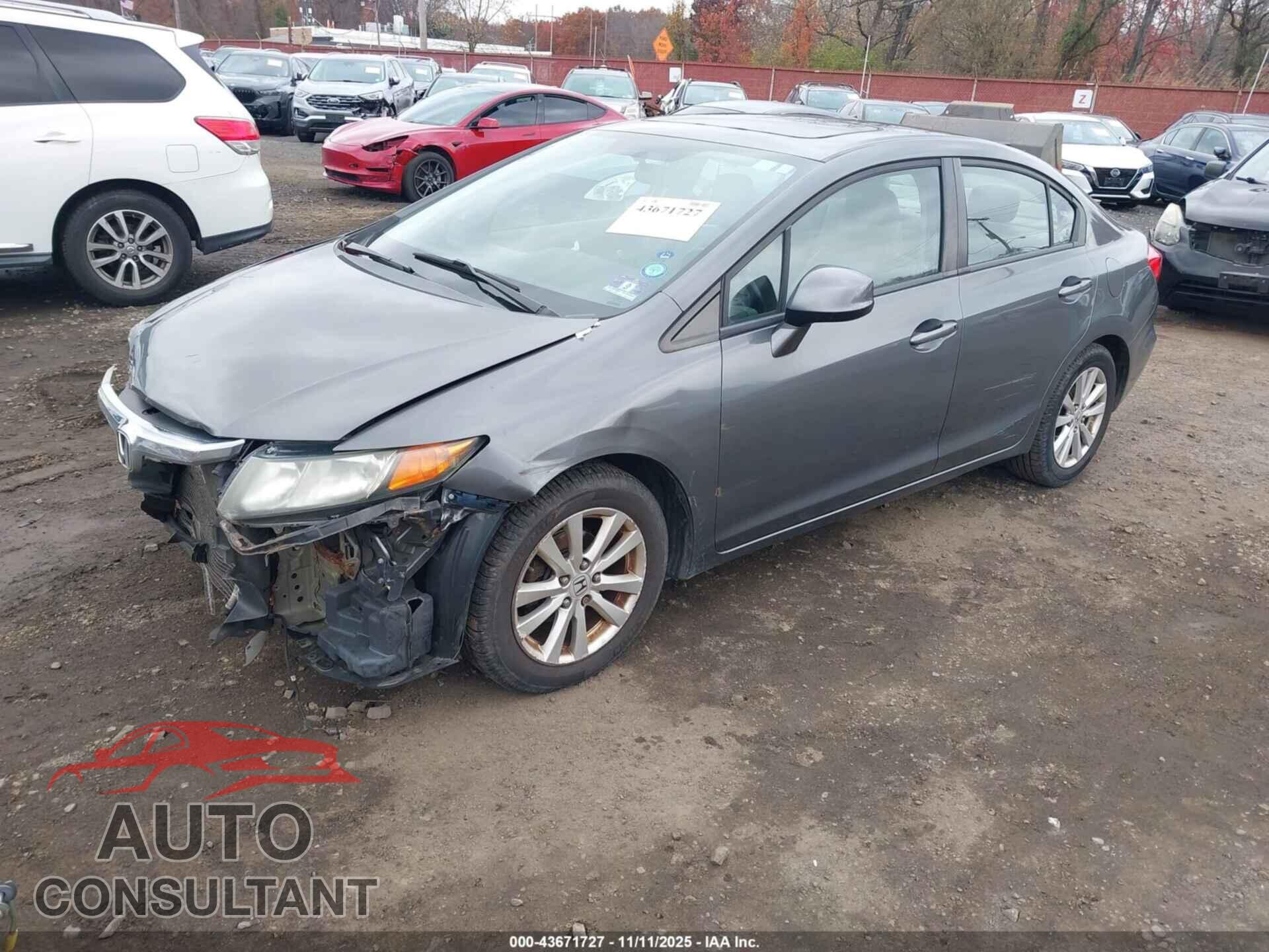 HONDA CIVIC 2012 - 19XFB2F91CE308098