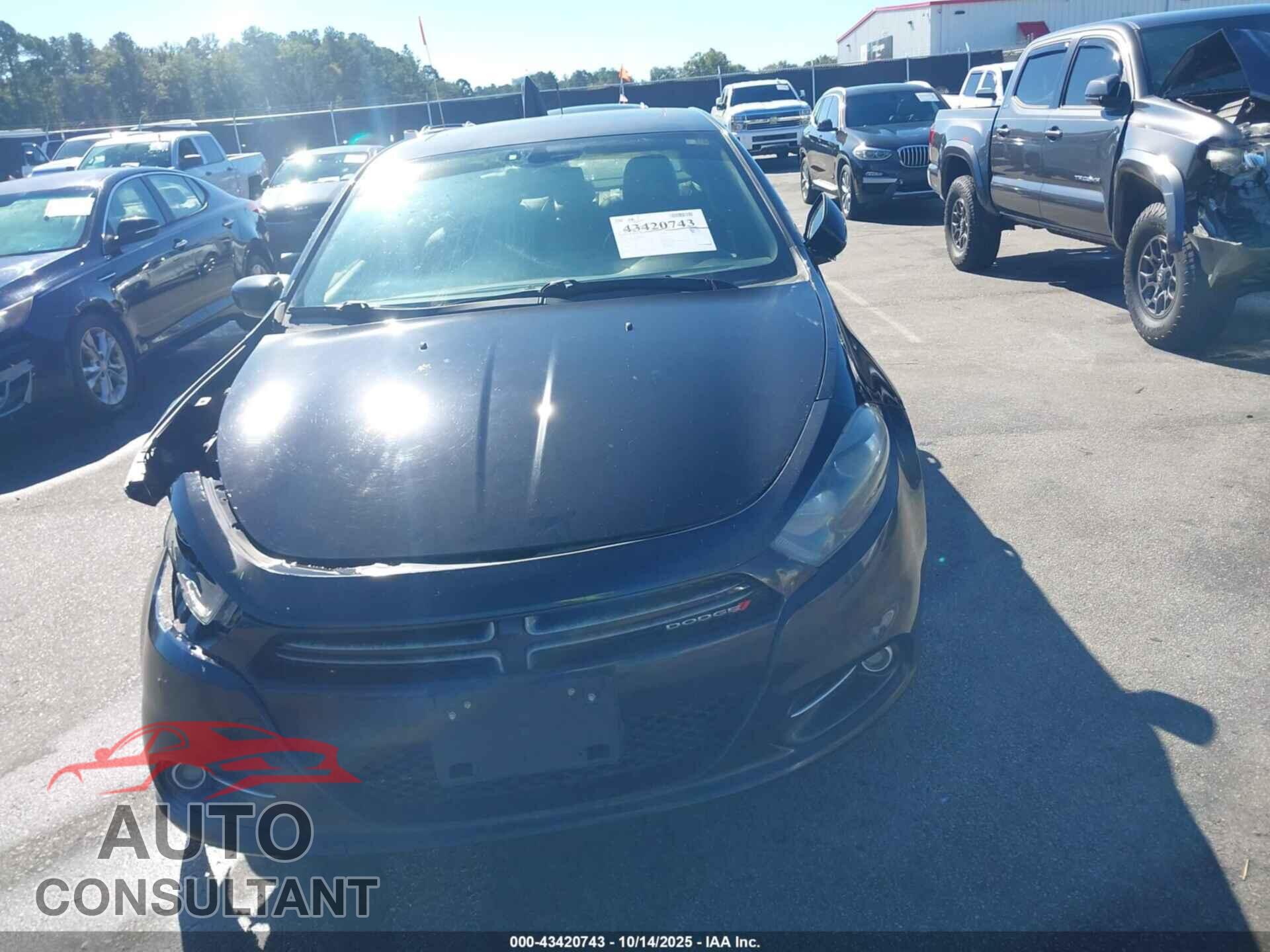 DODGE DART 2015 - 1C3CDFEB6FD282133
