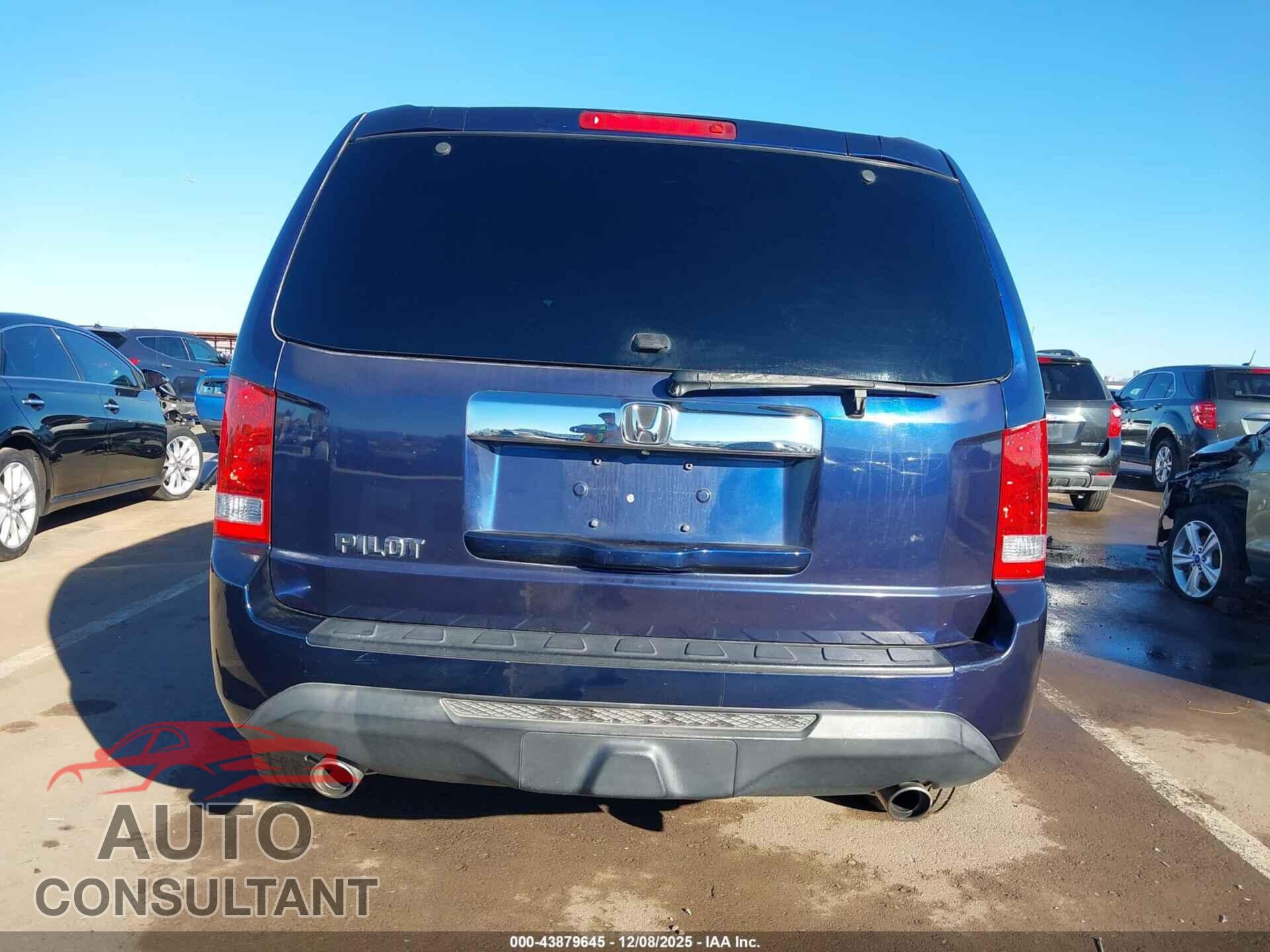 HONDA PILOT 2013 - 5FNYF3H57DB012446