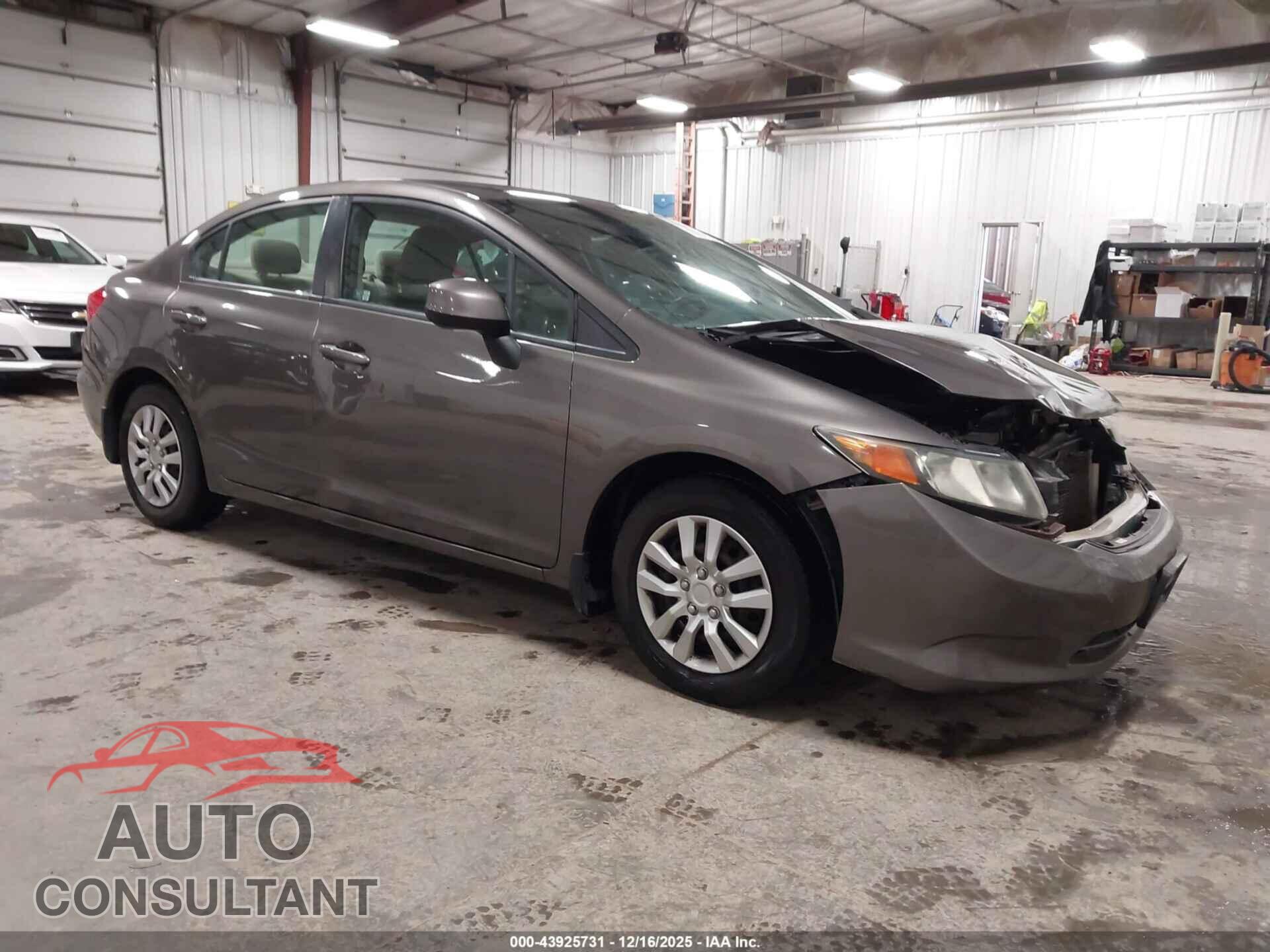 HONDA CIVIC 2012 - 19XFB2F55CE004849