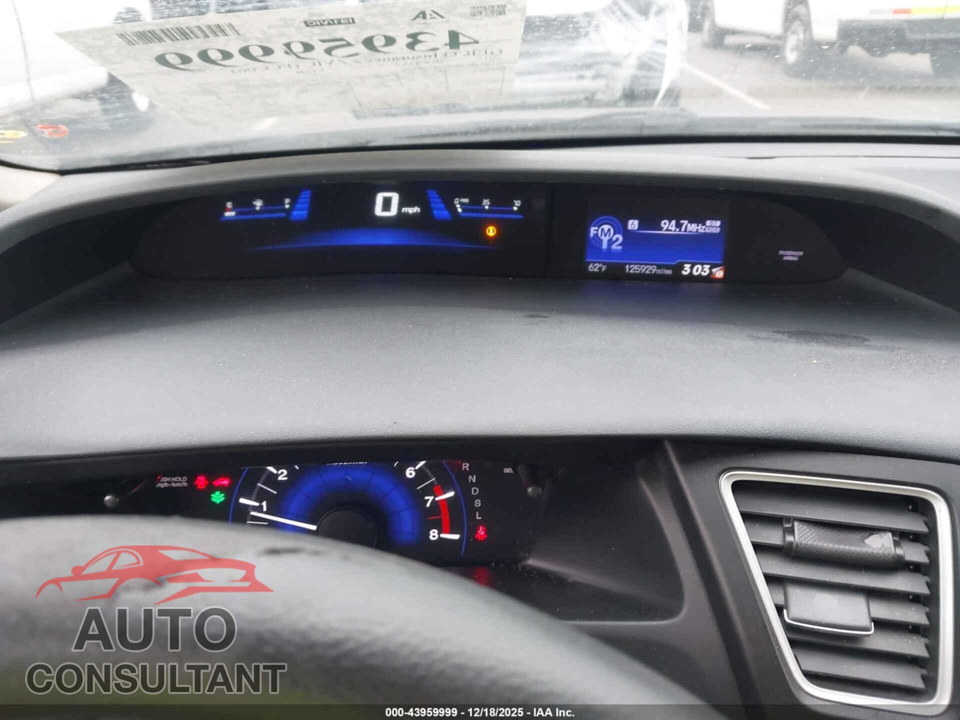 HONDA CIVIC 2015 - 19XFB2F54FE089252