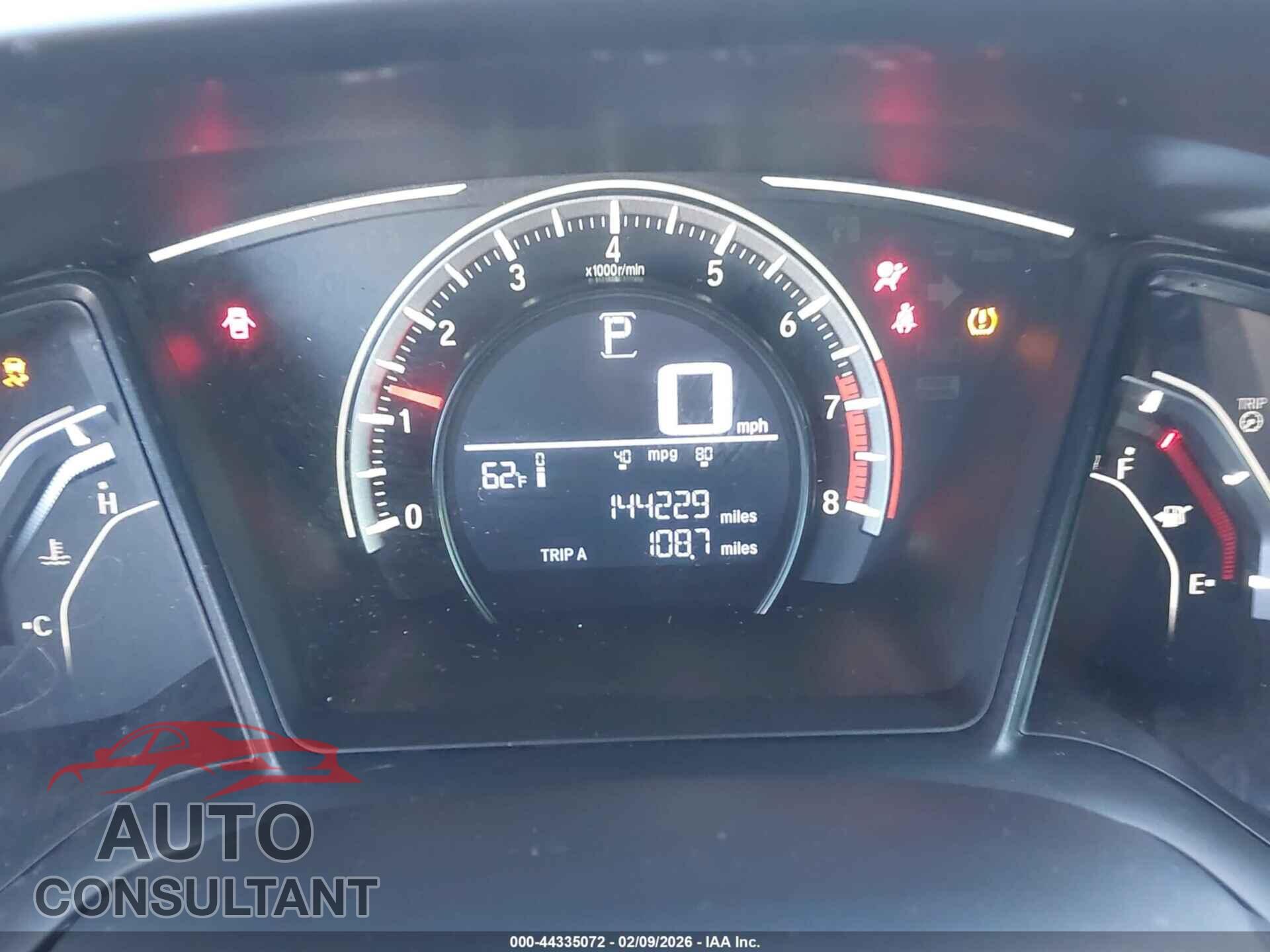HONDA CIVIC 2017 - 19XFC2F54HE063847