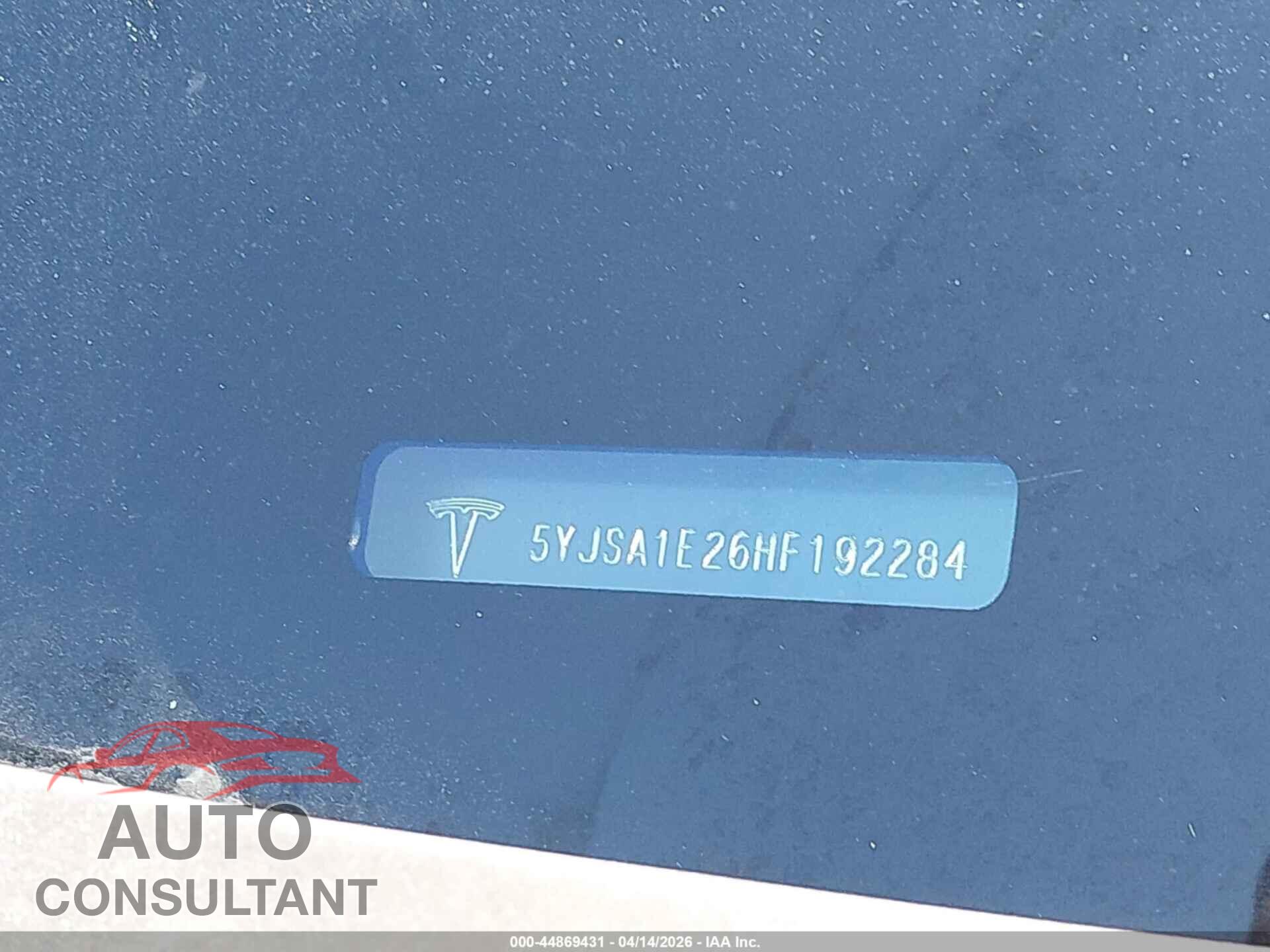 TESLA MODEL S 2017 - 5YJSA1E26HF192284