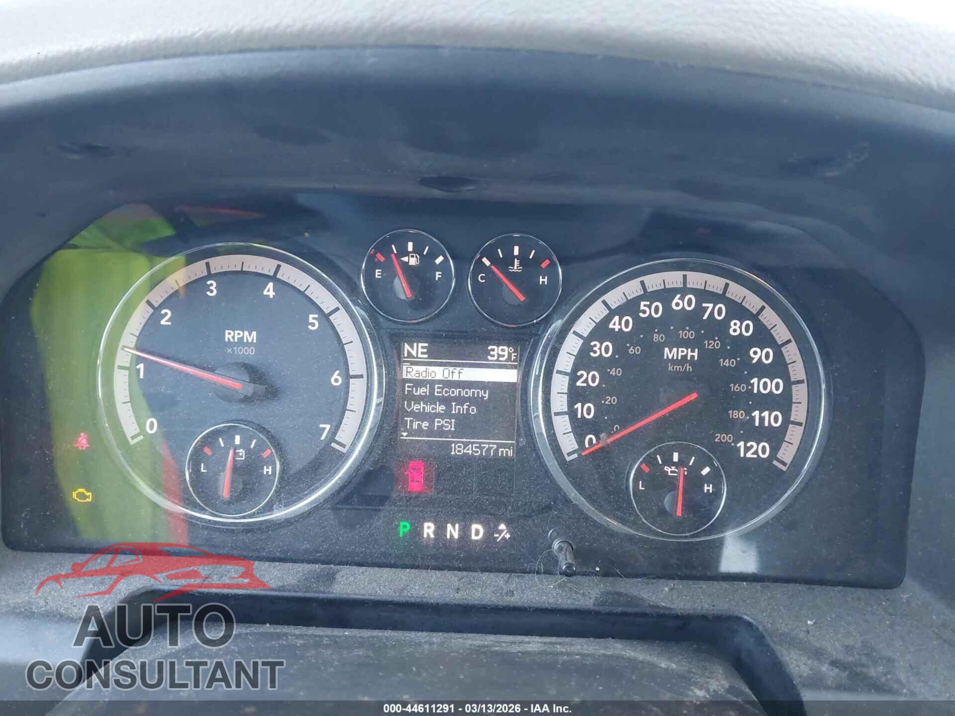 DODGE RAM 1500 2010 - 1D7RB1CT5AS248317