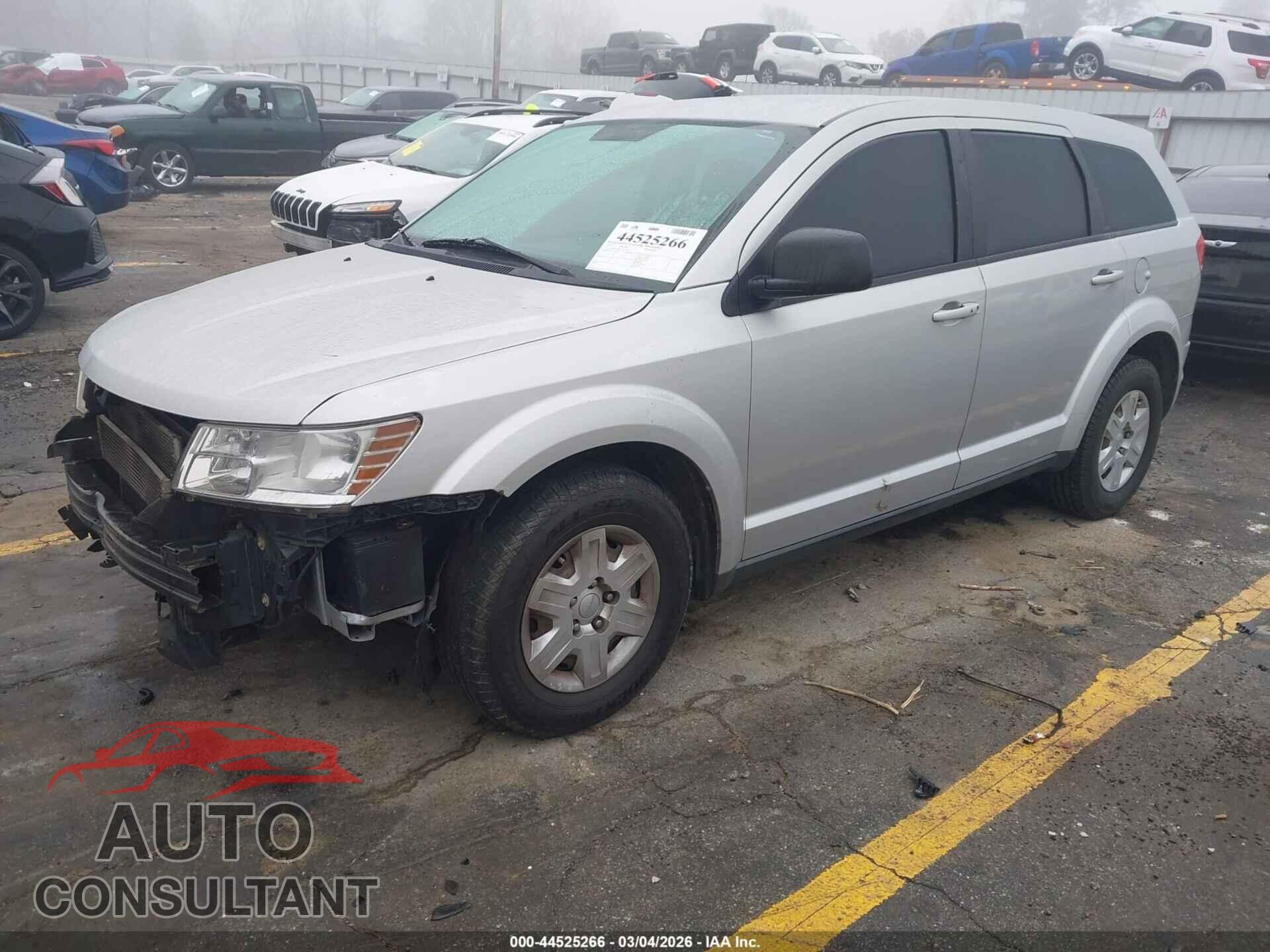 DODGE JOURNEY 2012 - 3C4PDCAB5CT204210