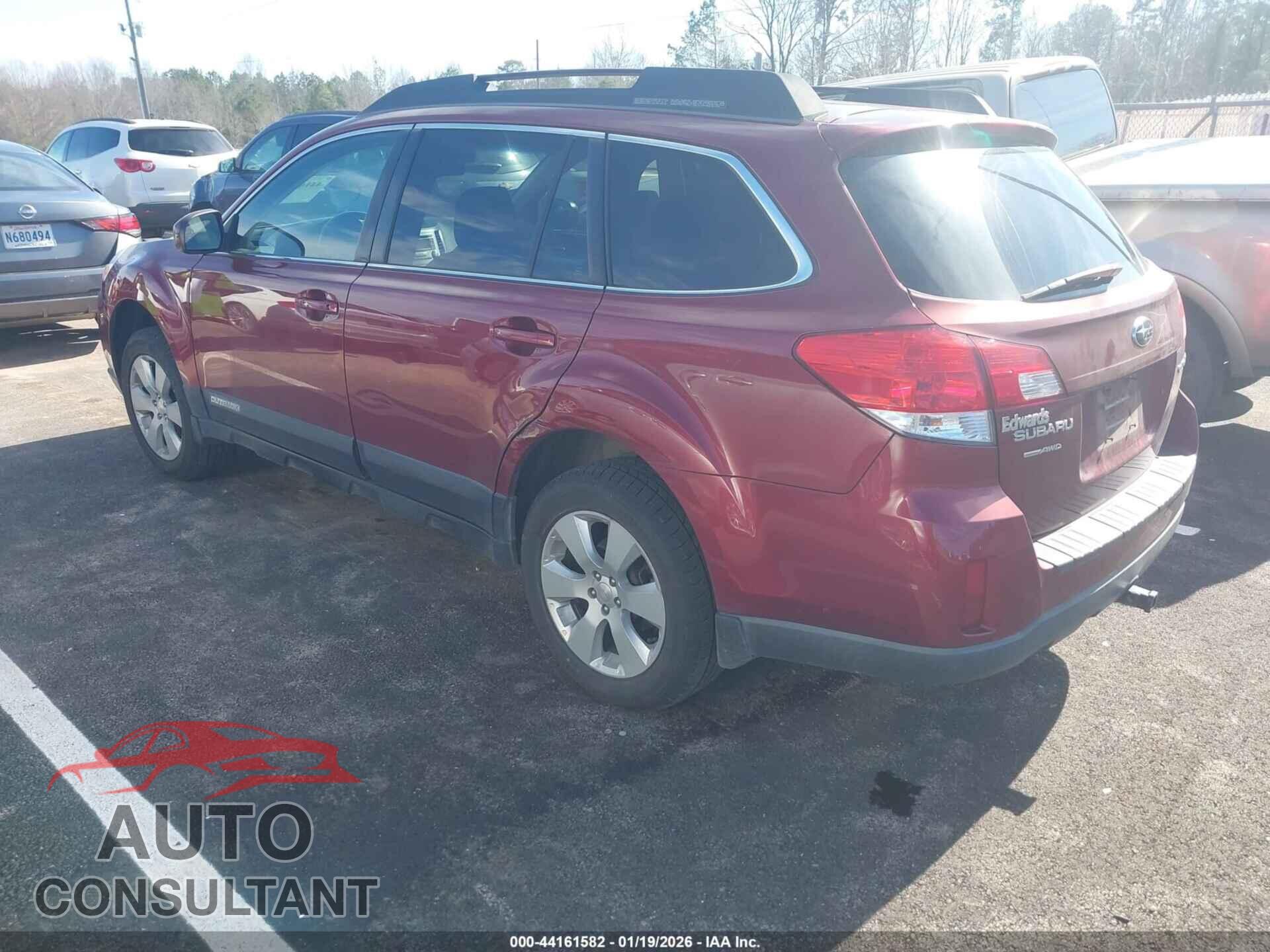 SUBARU OUTBACK 2012 - 4S4BRCCC5C3238124