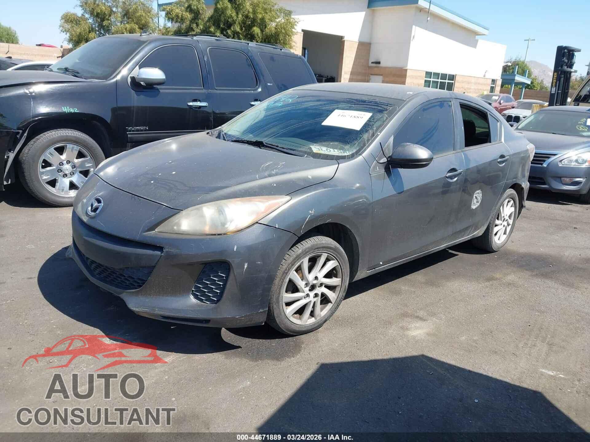 MAZDA MAZDA3 2012 - JM1BL1V89C1663117