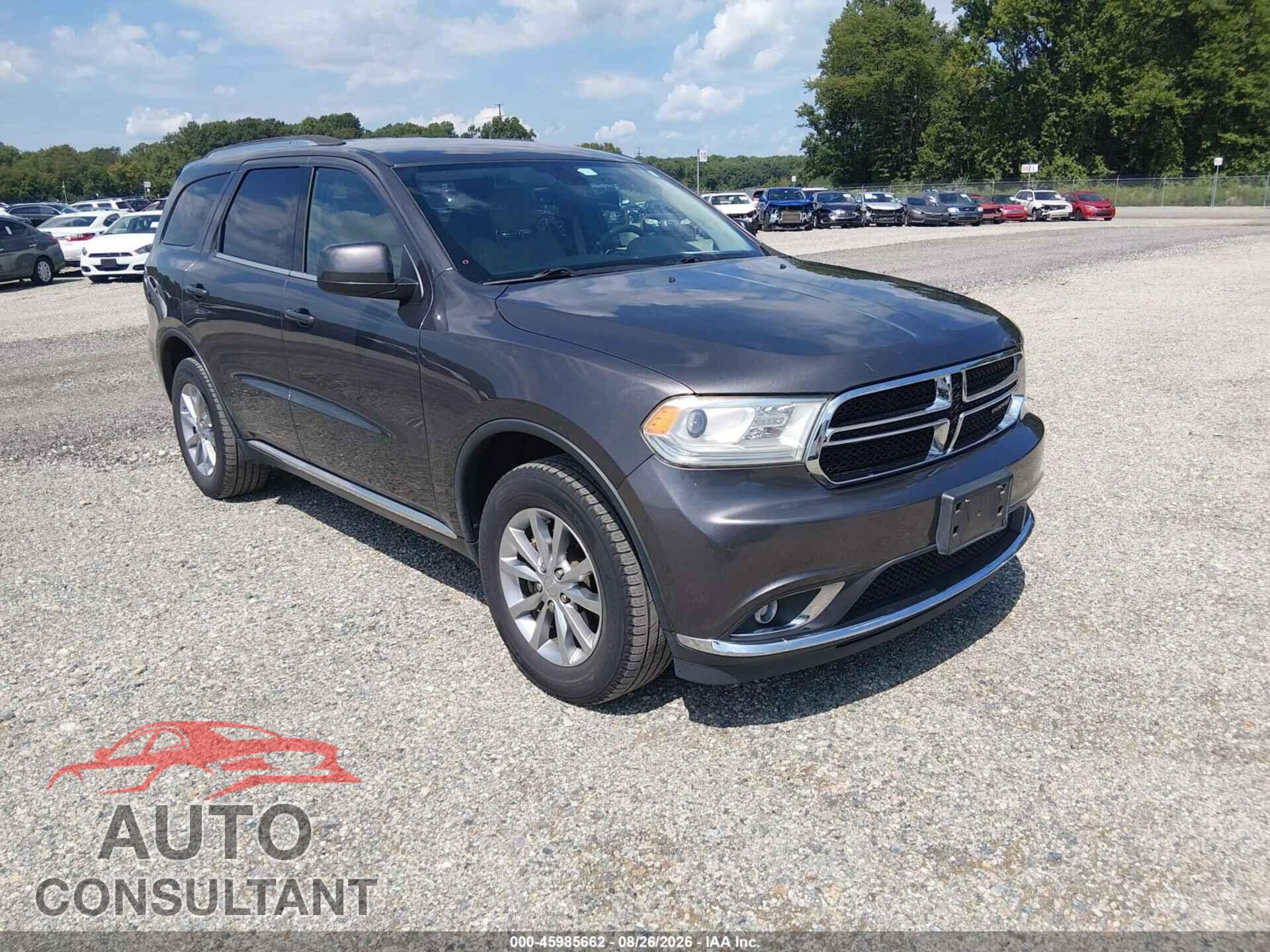 DODGE DURANGO 2017 - 1C4RDJAG4HC883687