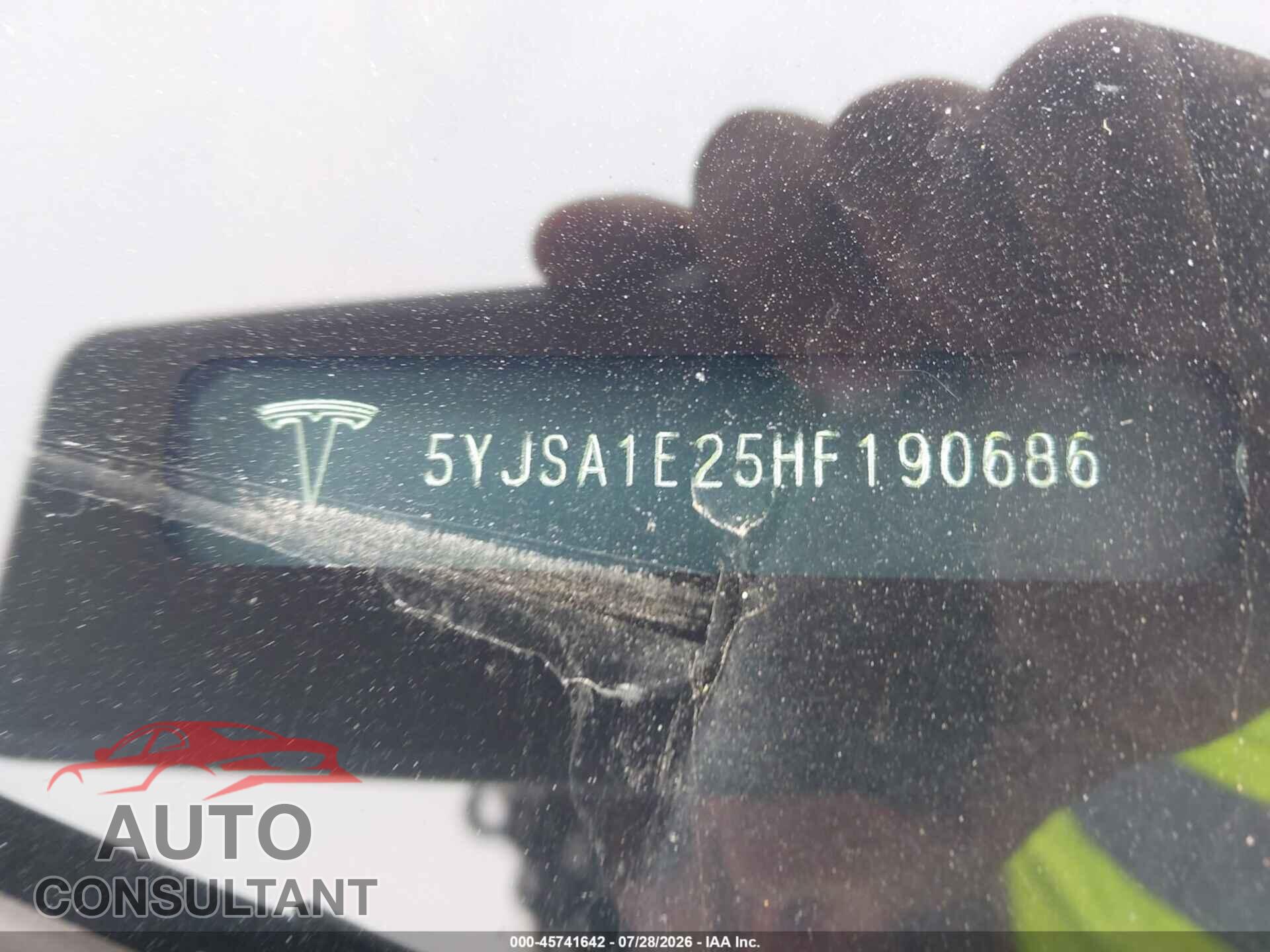 TESLA MODEL S 2017 - 5YJSA1E25HF190686