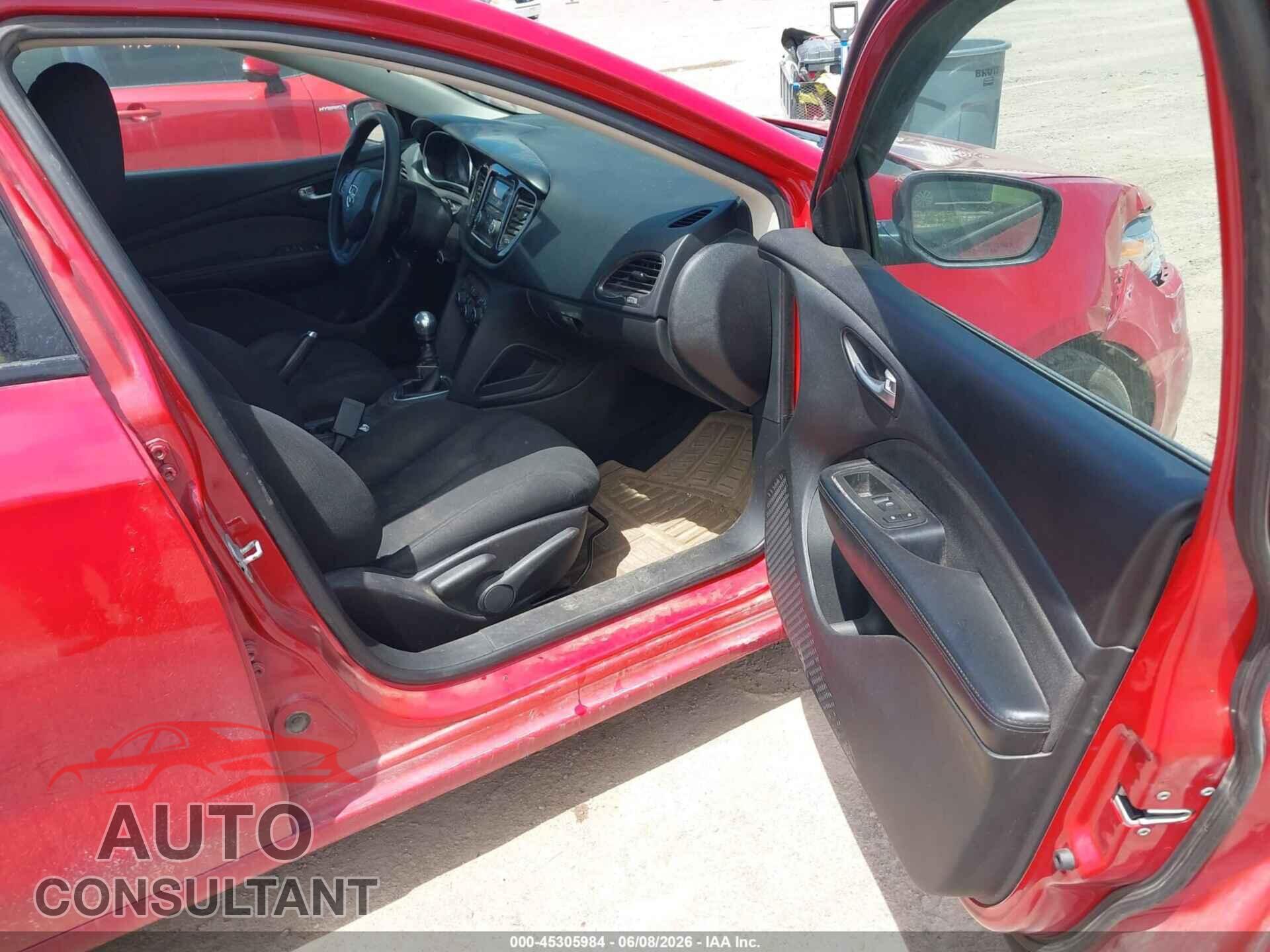 DODGE DART 2013 - 1C3CDFAA0DD201637