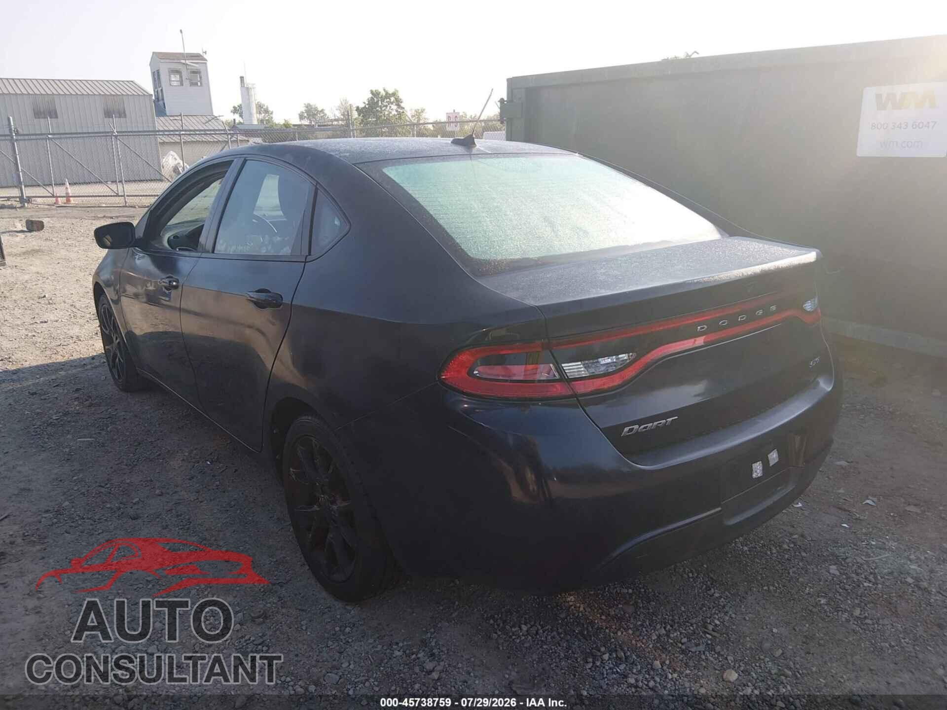 DODGE DART 2013 - 1C3CDFBA8DD204462