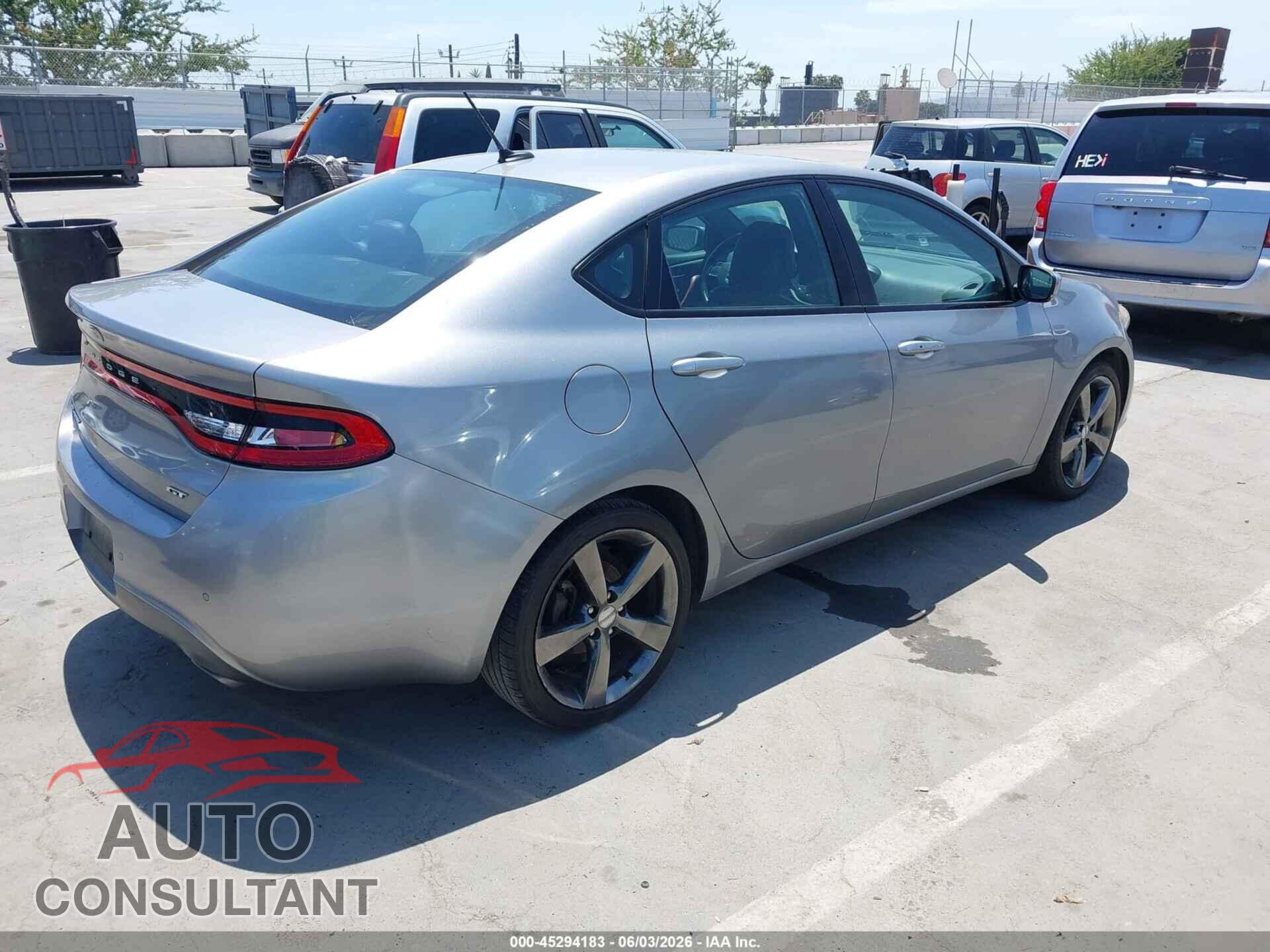 DODGE DART 2015 - 1C3CDFEB8FD392598