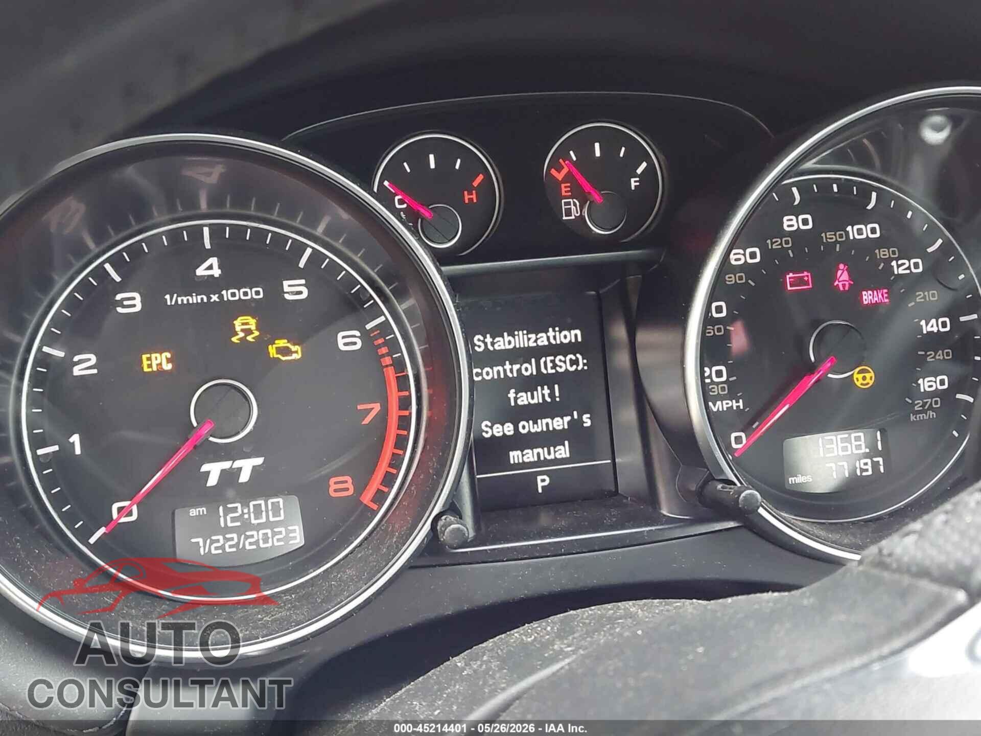 AUDI TT 2014 - TRUBFAFK8E1009770
