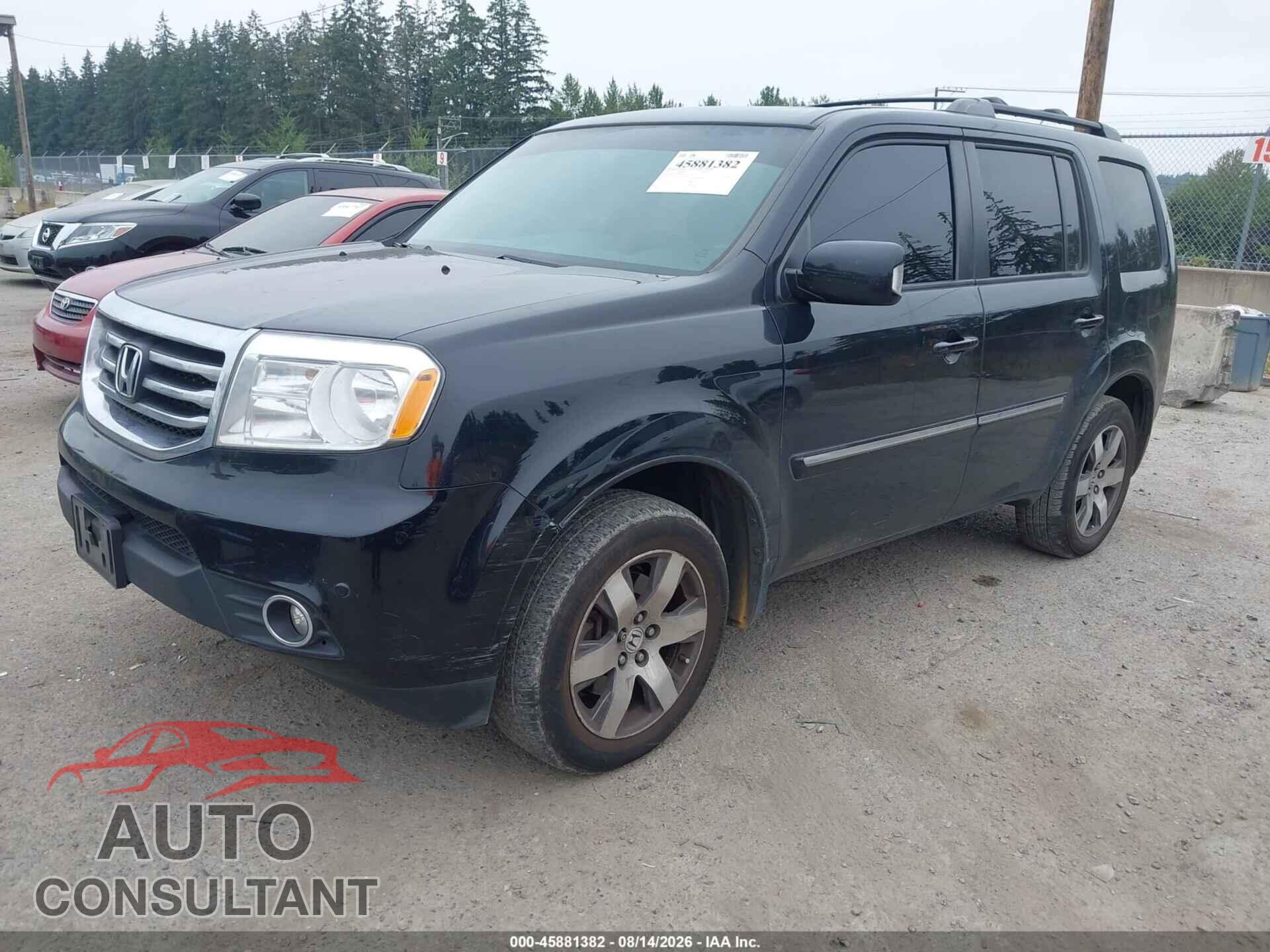 HONDA PILOT 2013 - 5FNYF4H94DB053562