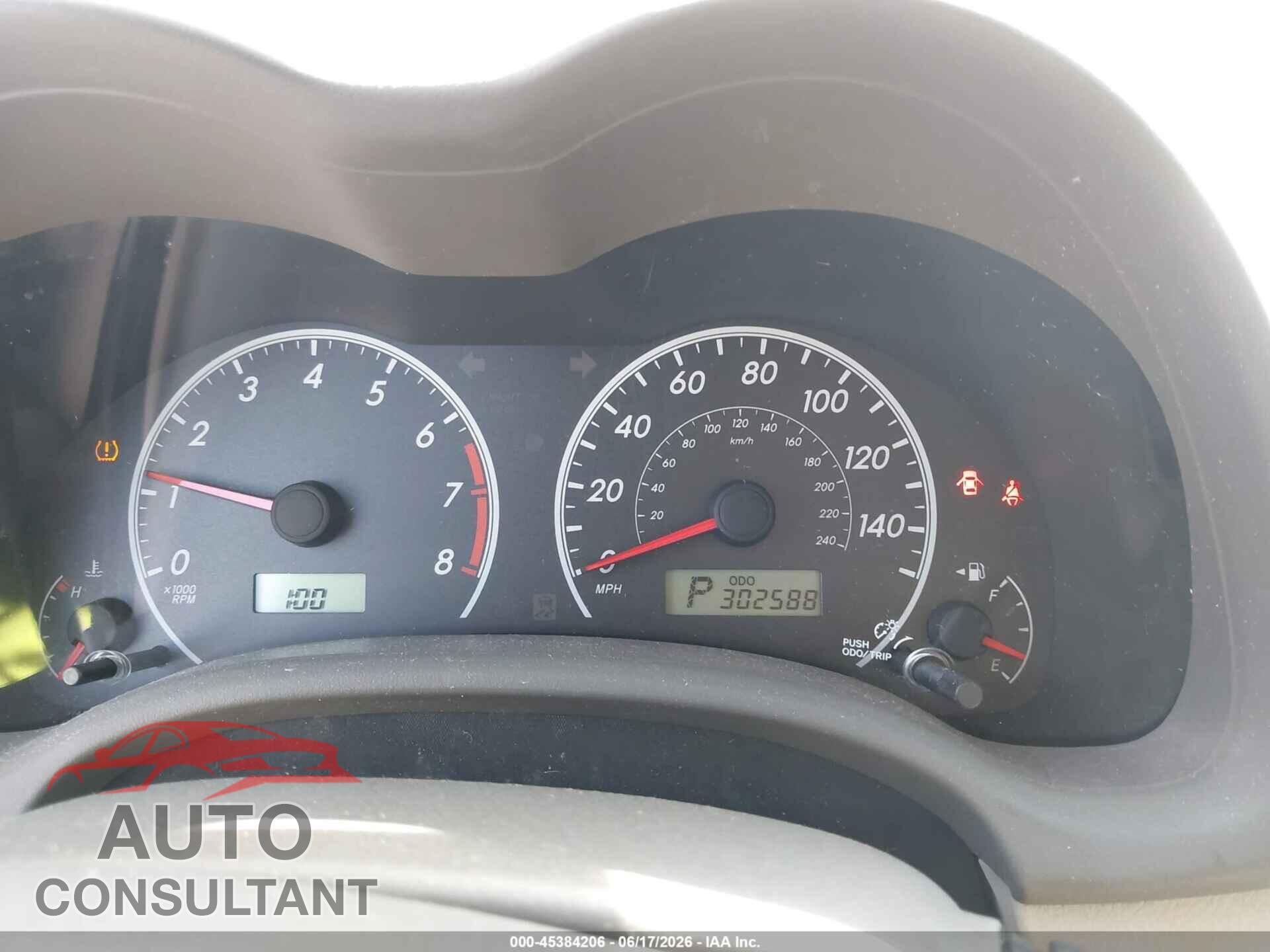 TOYOTA COROLLA 2009 - 2T1BU40E69C043230