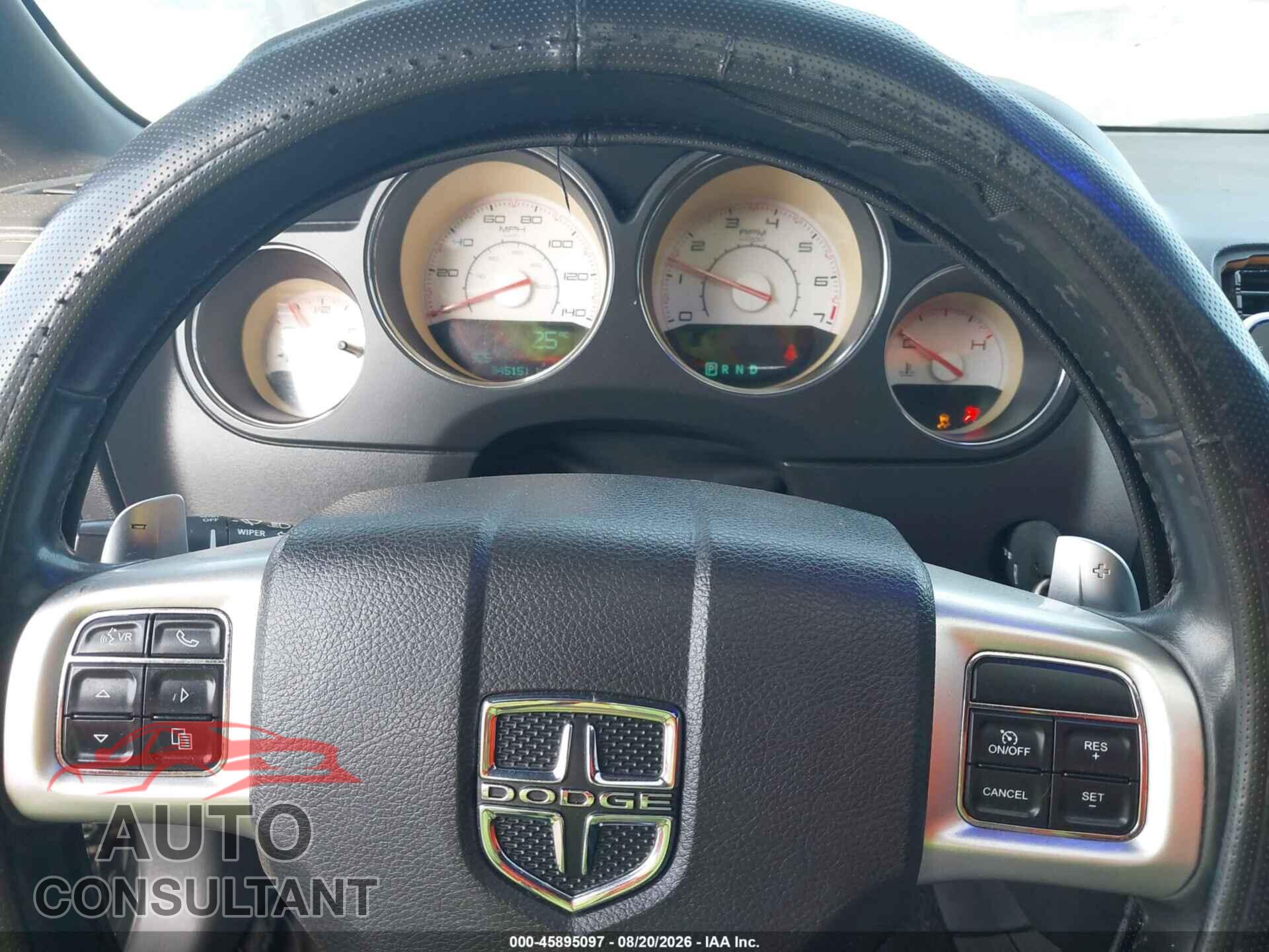 DODGE CHALLENGER 2012 - 2C3CDYAG0CH186848