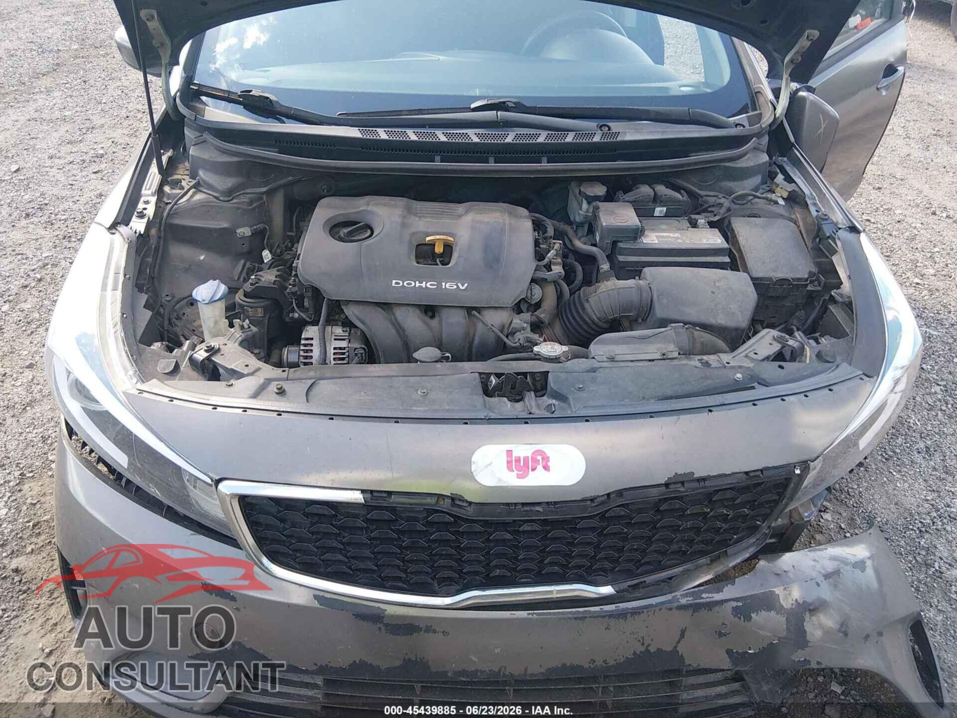 KIA FORTE 2017 - 3KPFK4A75HE064996