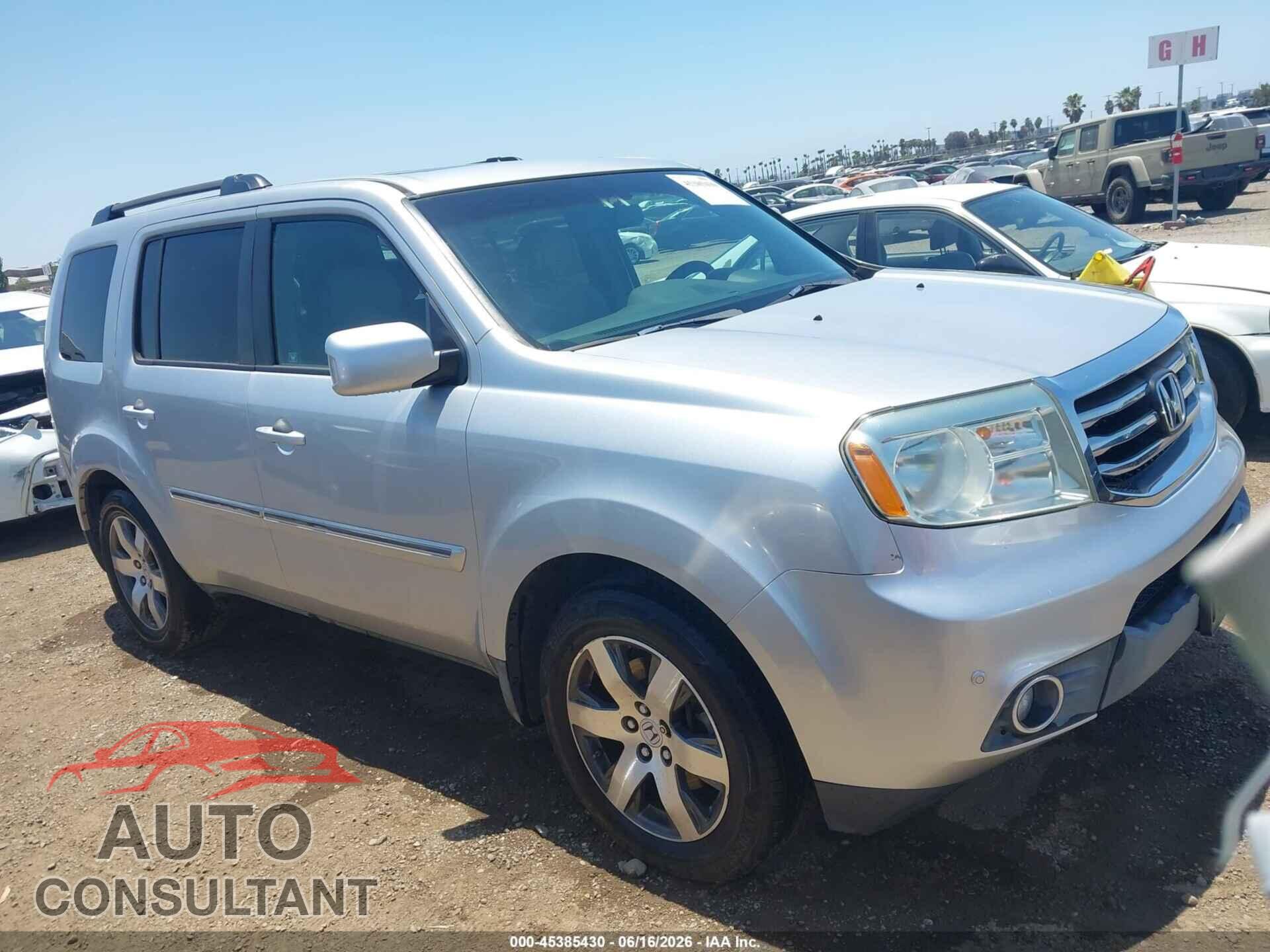 HONDA PILOT 2012 - 5FNYF4H96CB054114