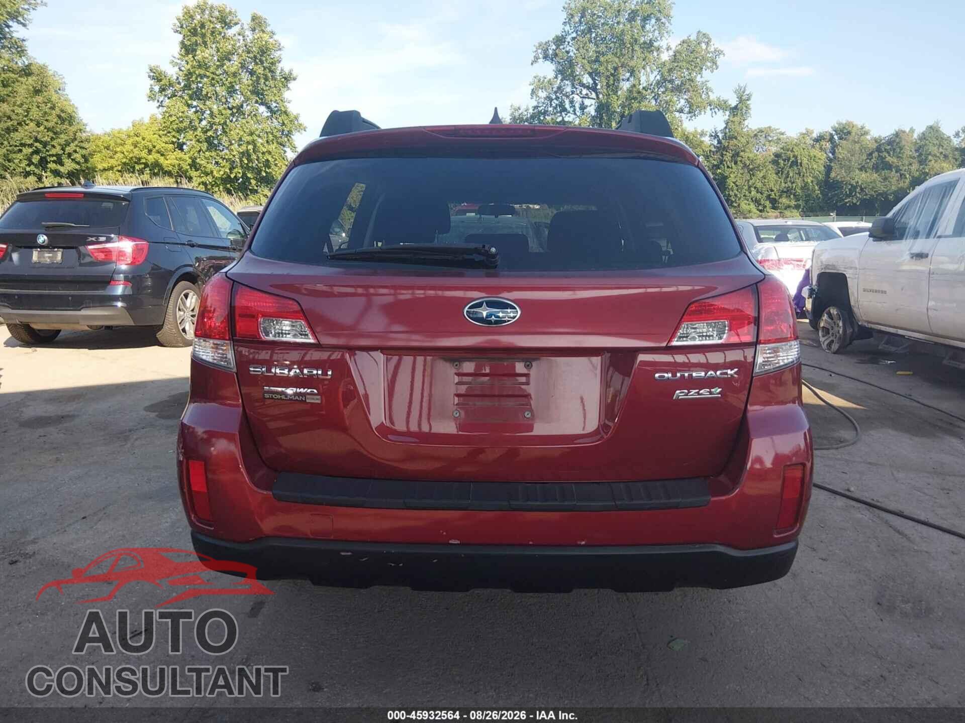 SUBARU OUTBACK 2014 - 4S4BRBCC4E3306507
