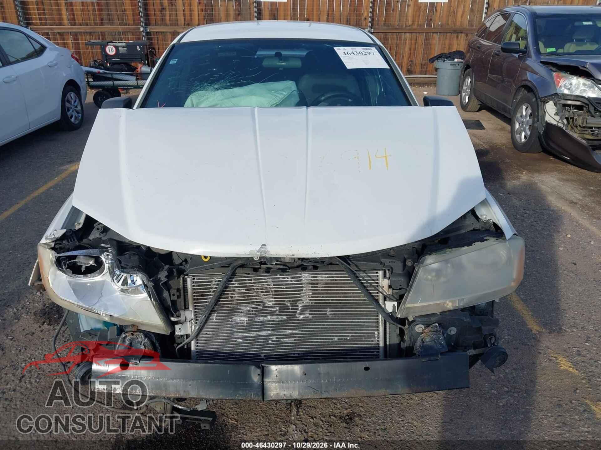 DODGE AVENGER 2013 - 1C3CDZAG4DN583588