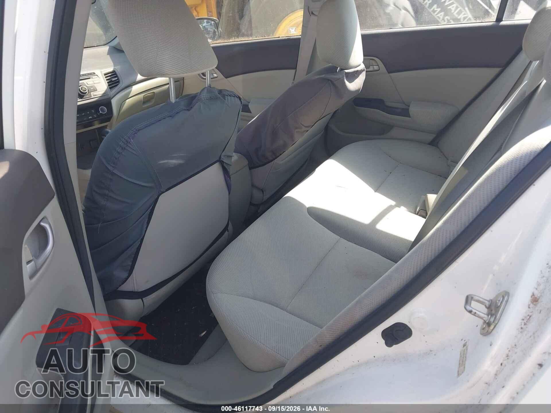 HONDA CIVIC 2012 - 19XFB5F50CE002203