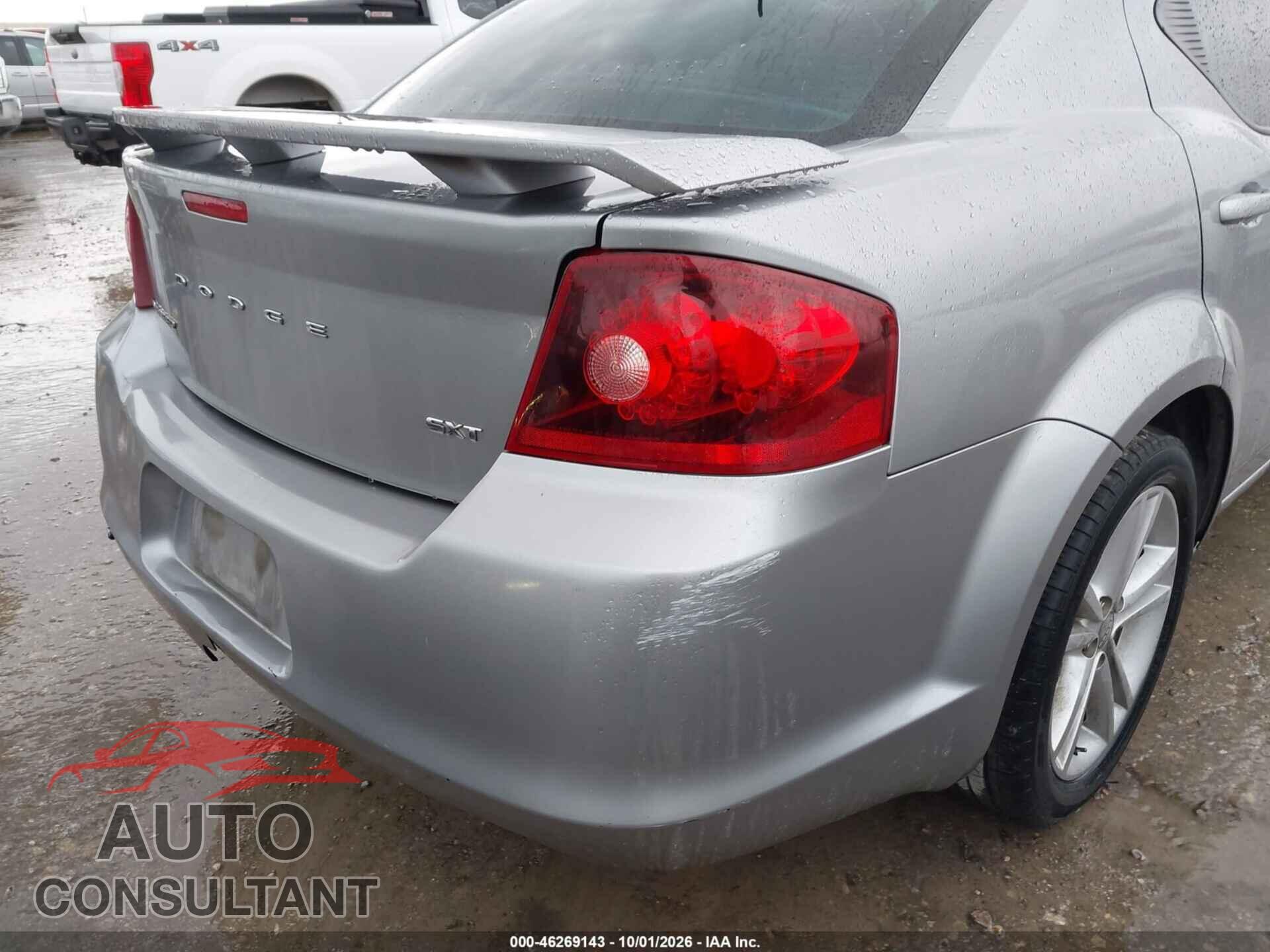DODGE AVENGER 2013 - 1C3CDZCB1DN632411
