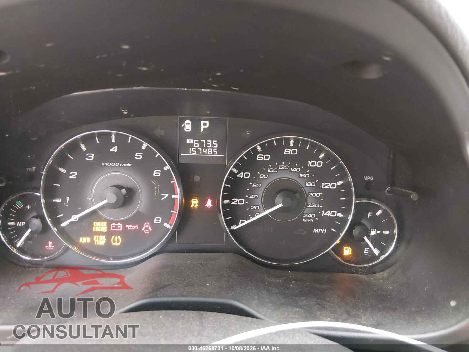SUBARU OUTBACK 2011 - 4S4BRBAC4B3396871
