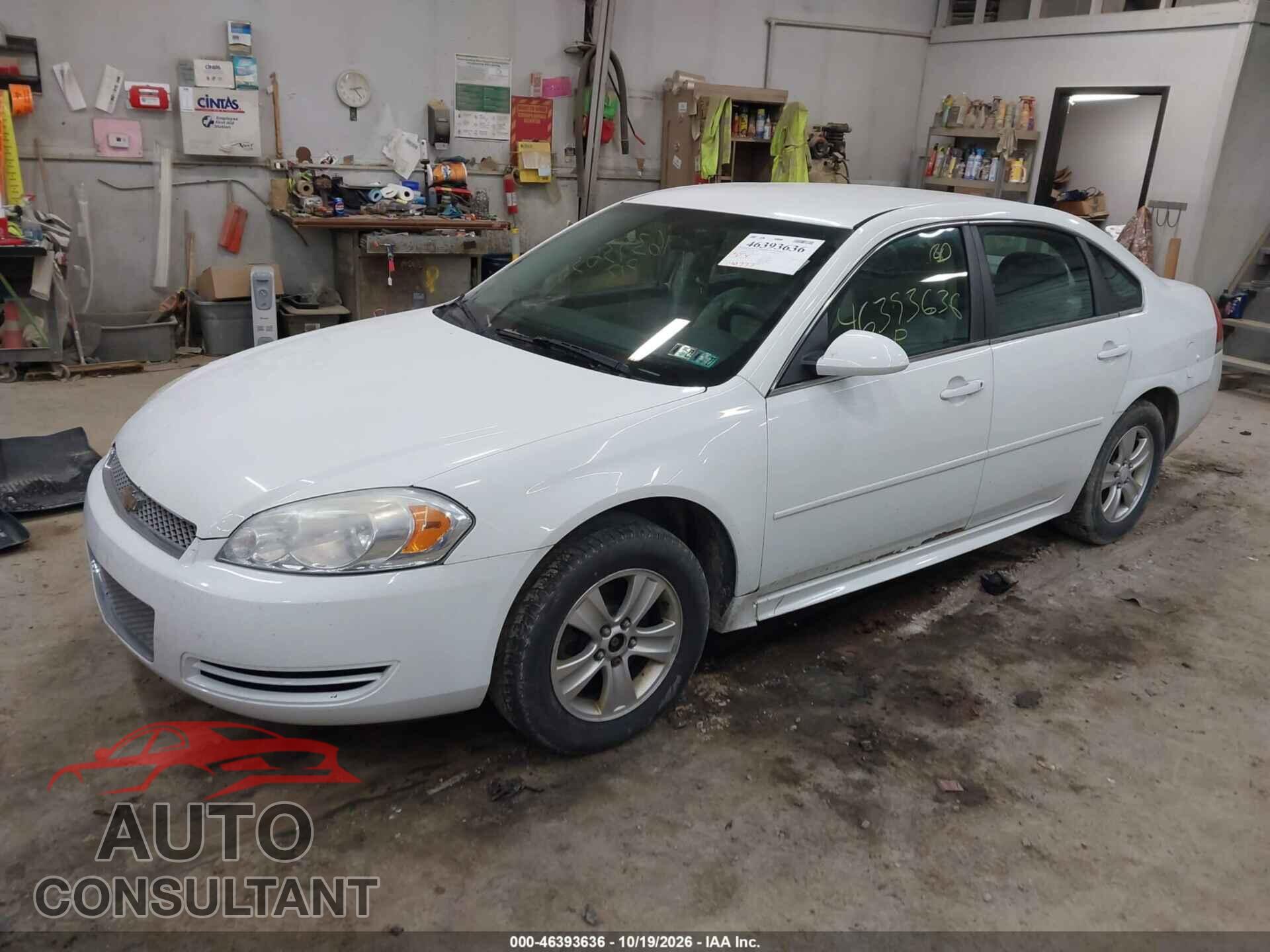 CHEVROLET IMPALA 2012 - 2G1WF5E37C1293681