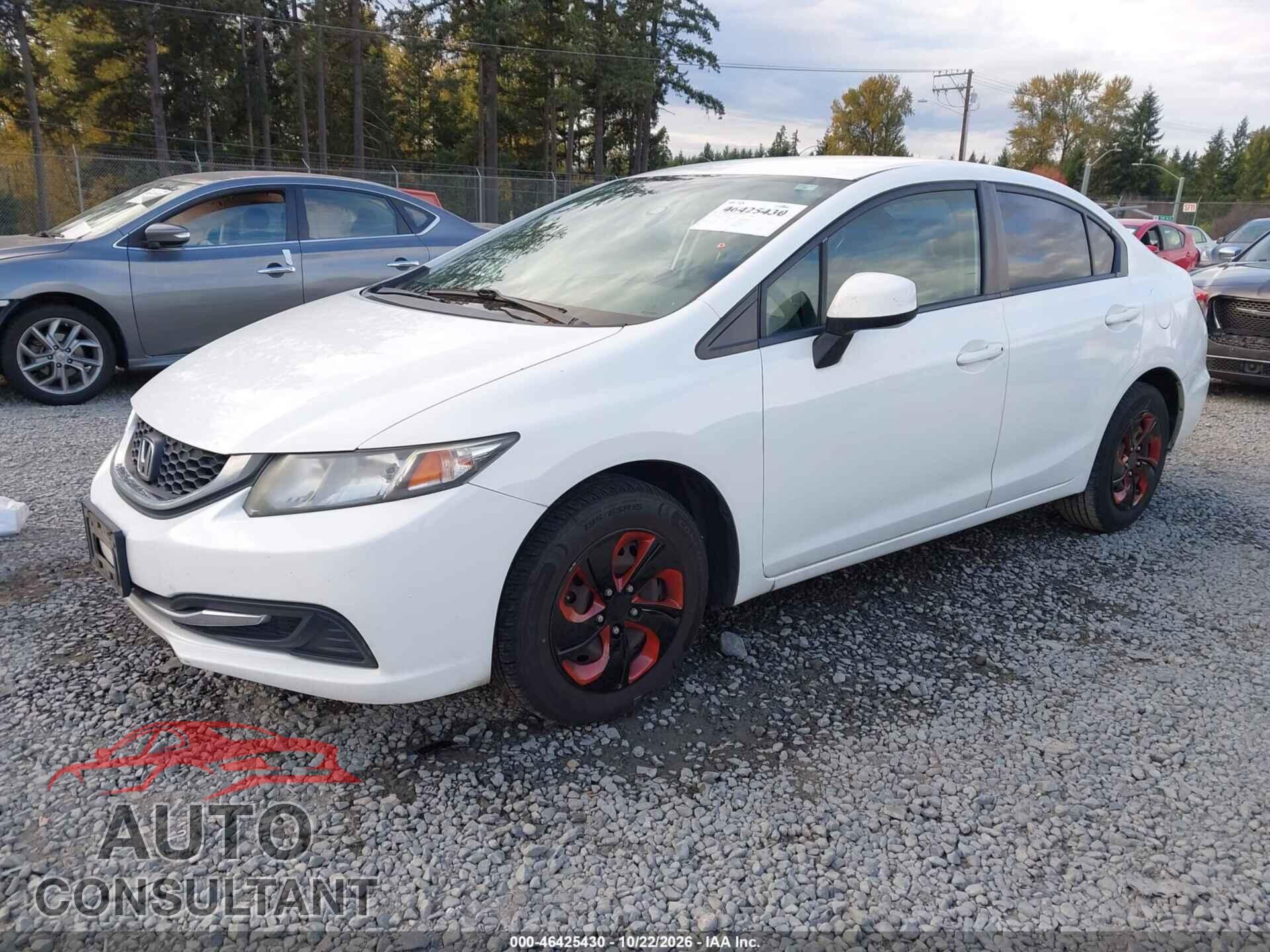 HONDA CIVIC 2013 - 19XFB2F52DE274882