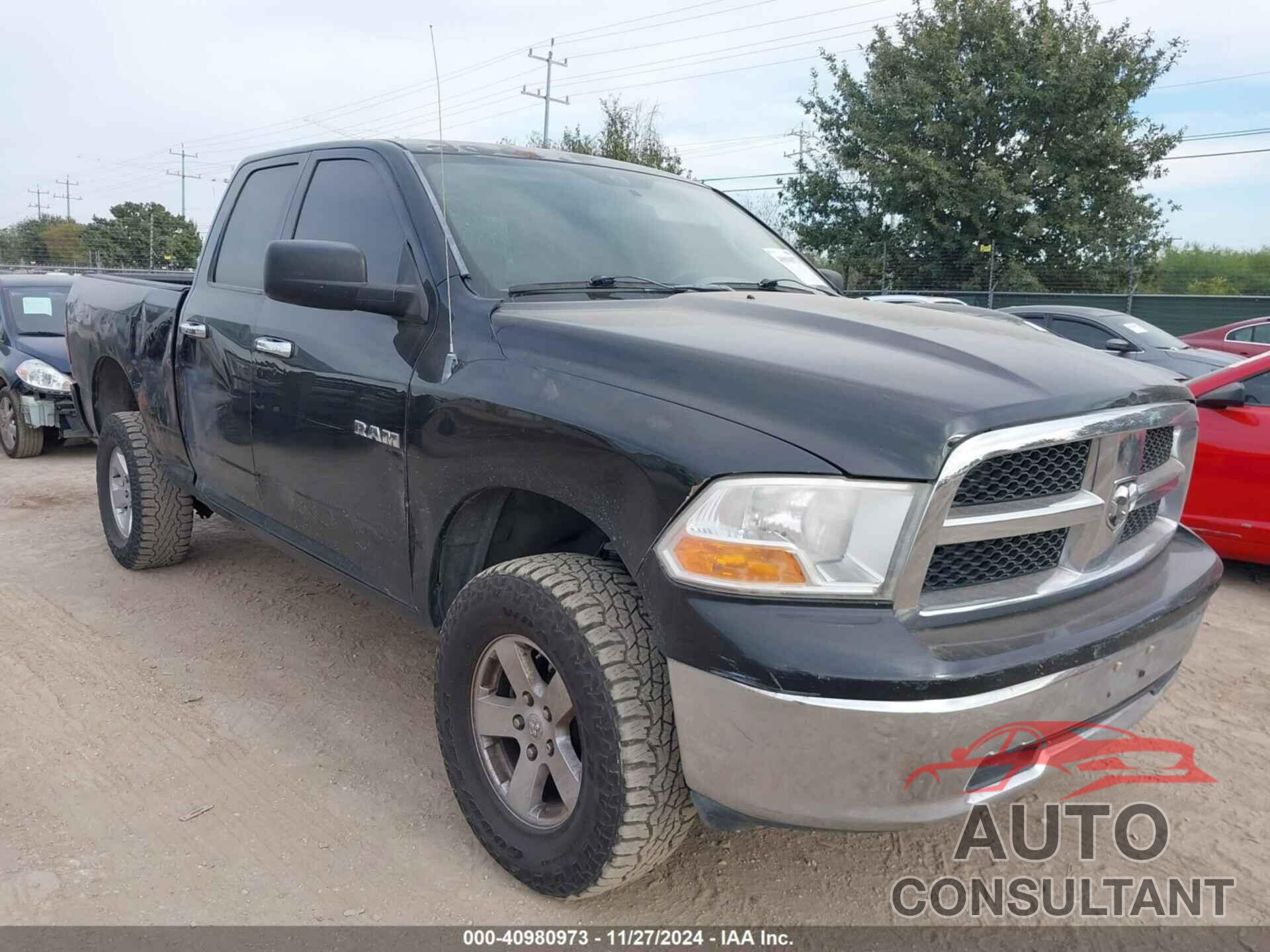 DODGE RAM 1500 2009 - 1D3HB18P39S796028