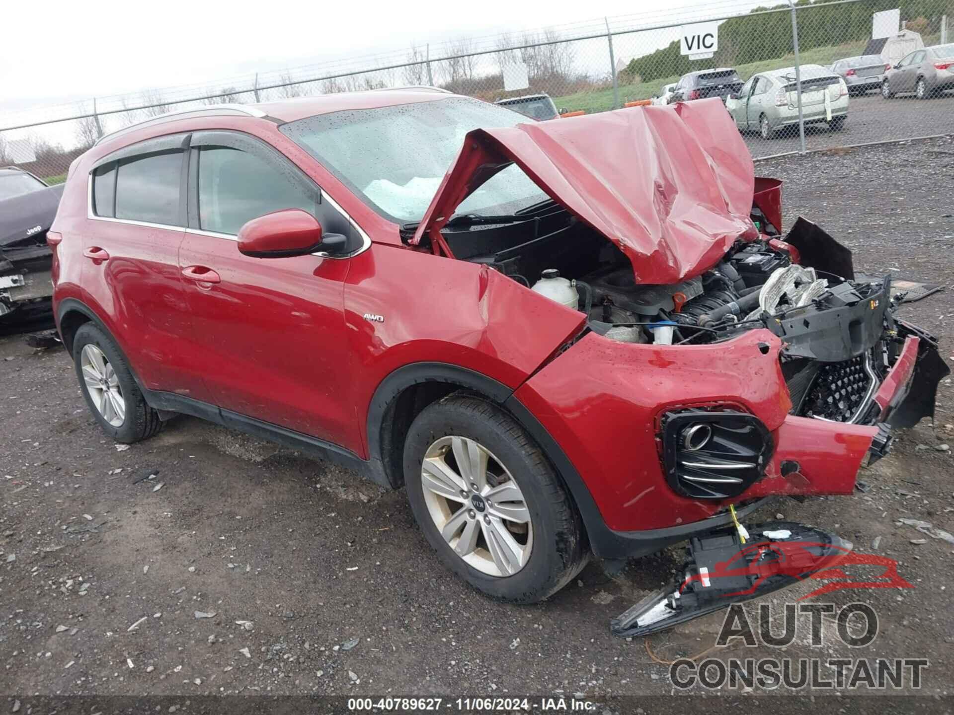KIA SPORTAGE 2018 - KNDPMCAC6J7310546