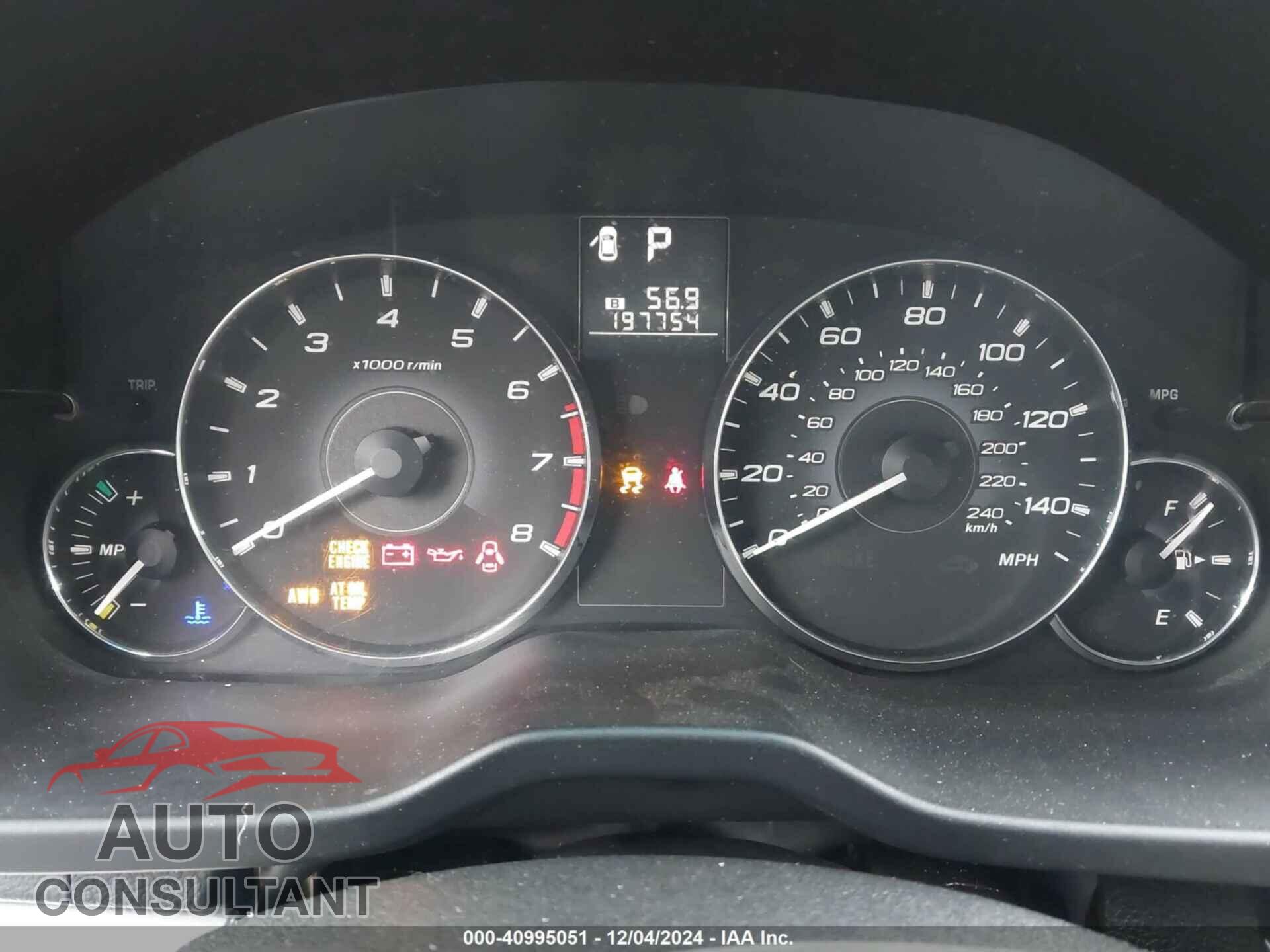 SUBARU OUTBACK 2011 - 4S4BRBCC8B3397518