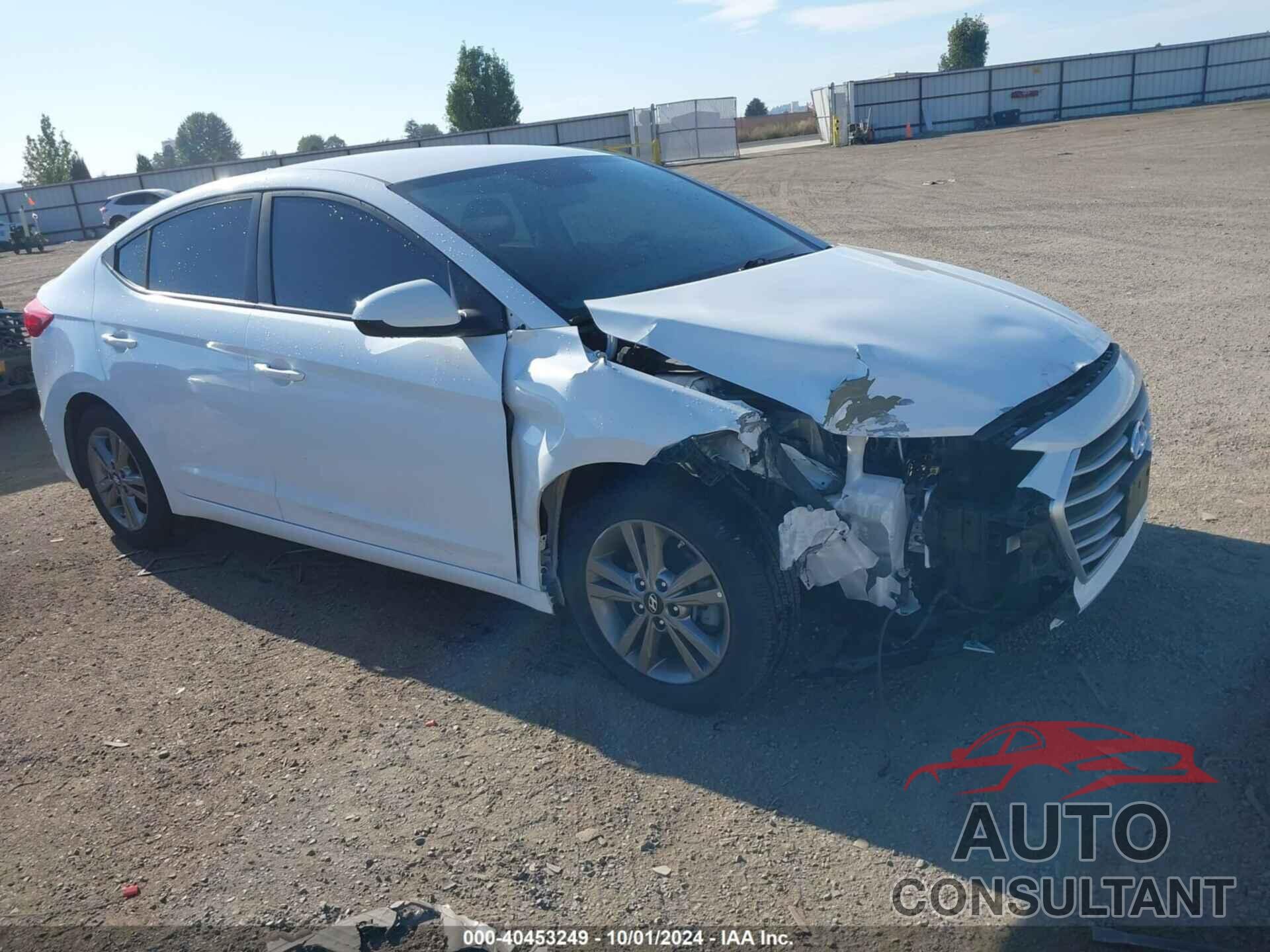 HYUNDAI ELANTRA 2018 - 5NPD84LF8JH258806