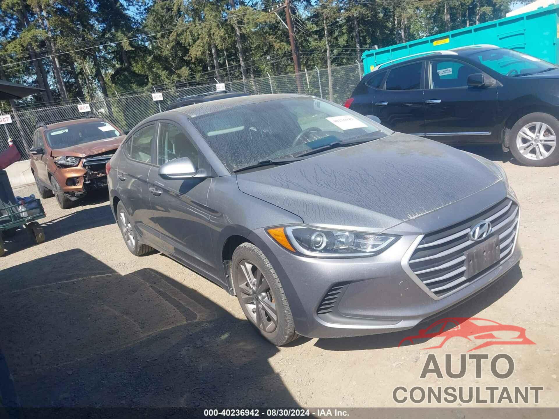 HYUNDAI ELANTRA 2017 - KMHD84LF1HU150216