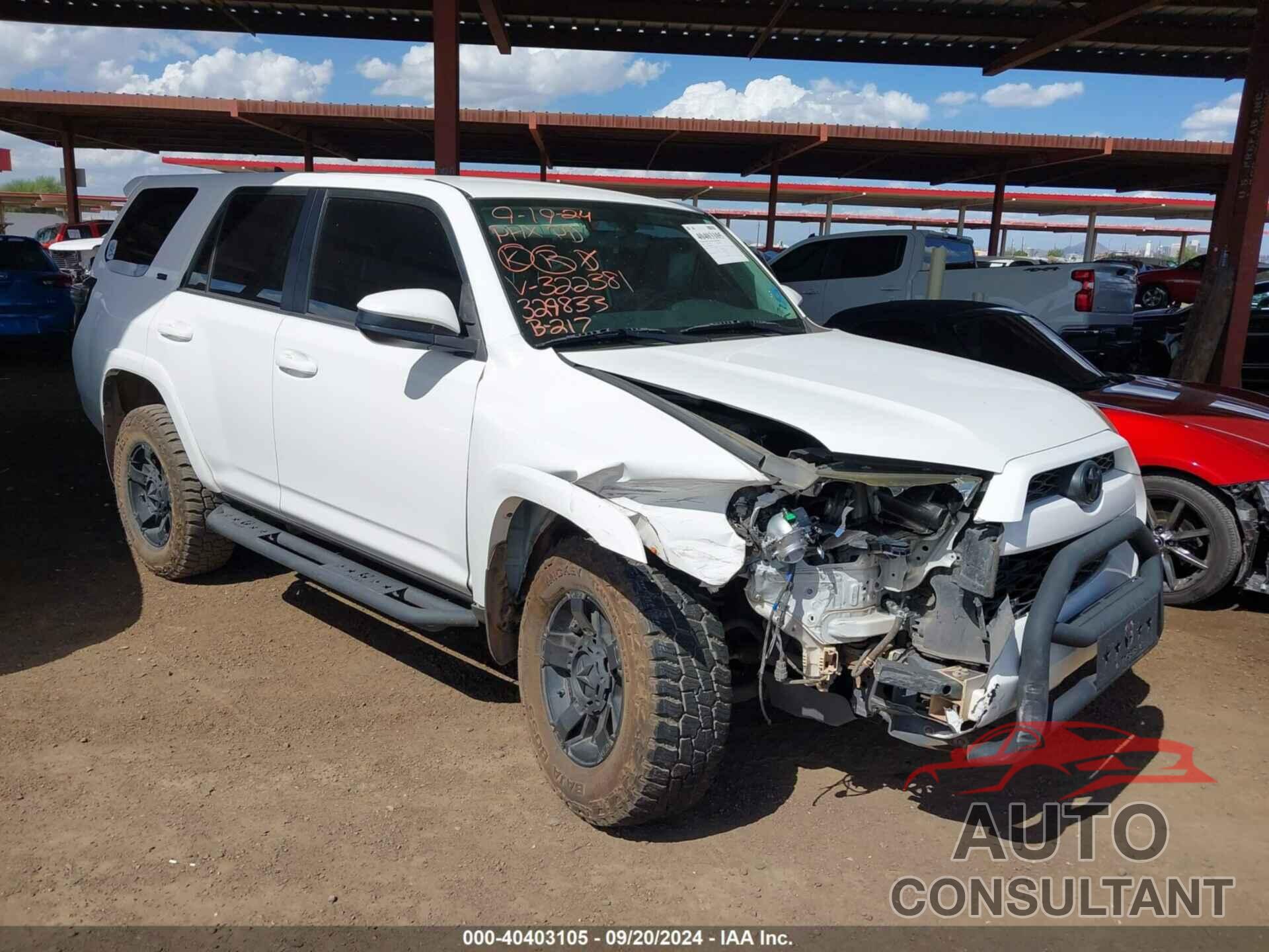 TOYOTA 4RUNNER 2016 - JTEBU5JR2G5322381