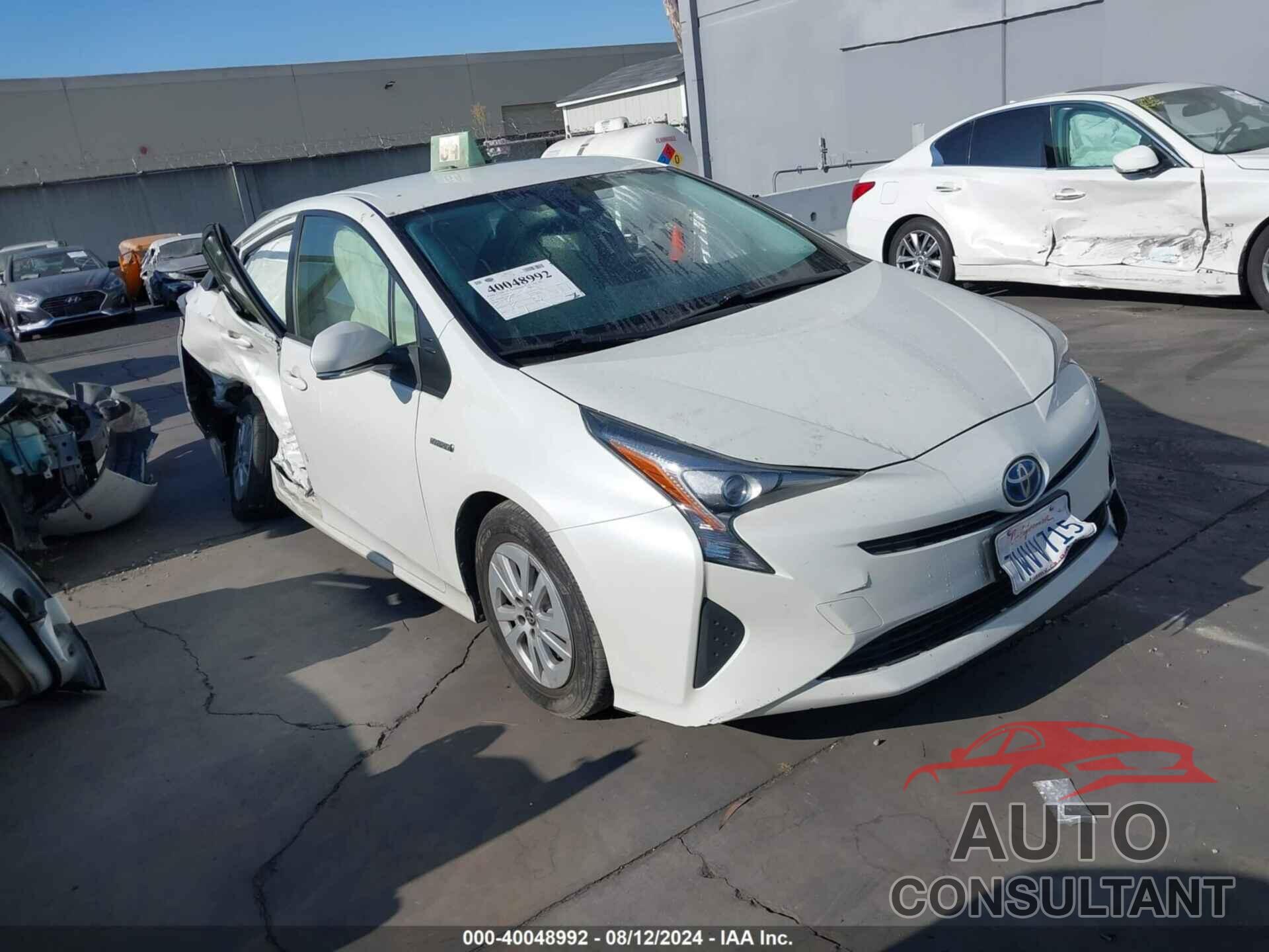 TOYOTA PRIUS 2017 - JTDKBRFU6H3026176