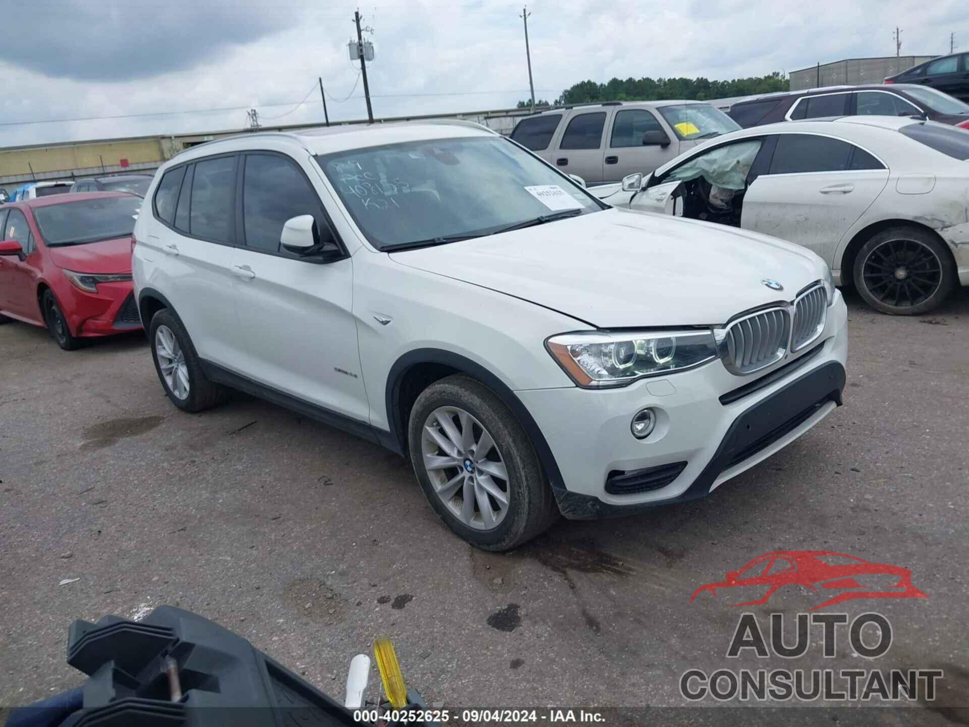 BMW X3 2017 - 5UXWZ7C30H0V88538