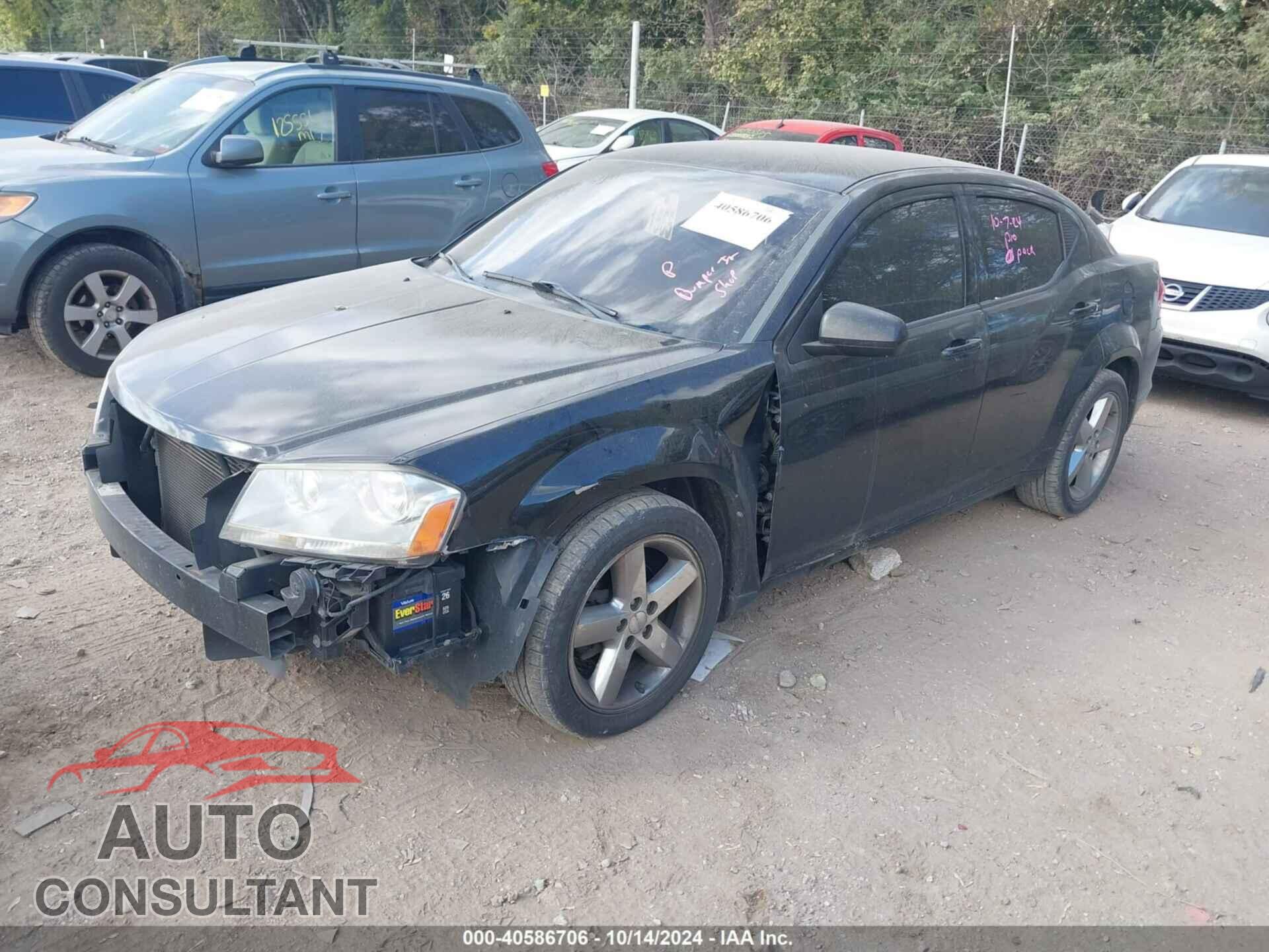 DODGE AVENGER 2012 - 1C3CDZCB2CN313226