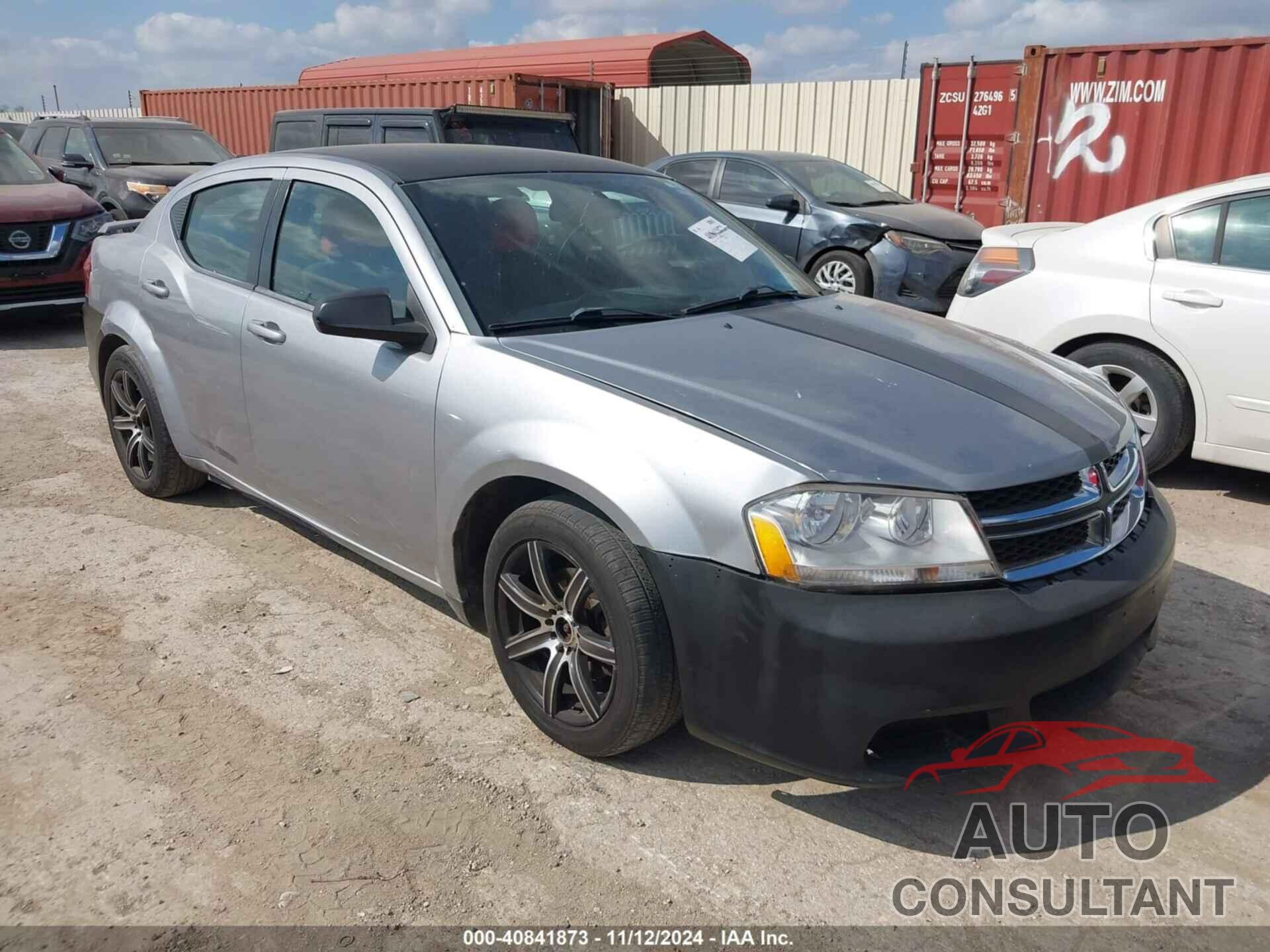 DODGE AVENGER 2013 - 1C3CDZAGXDN587371