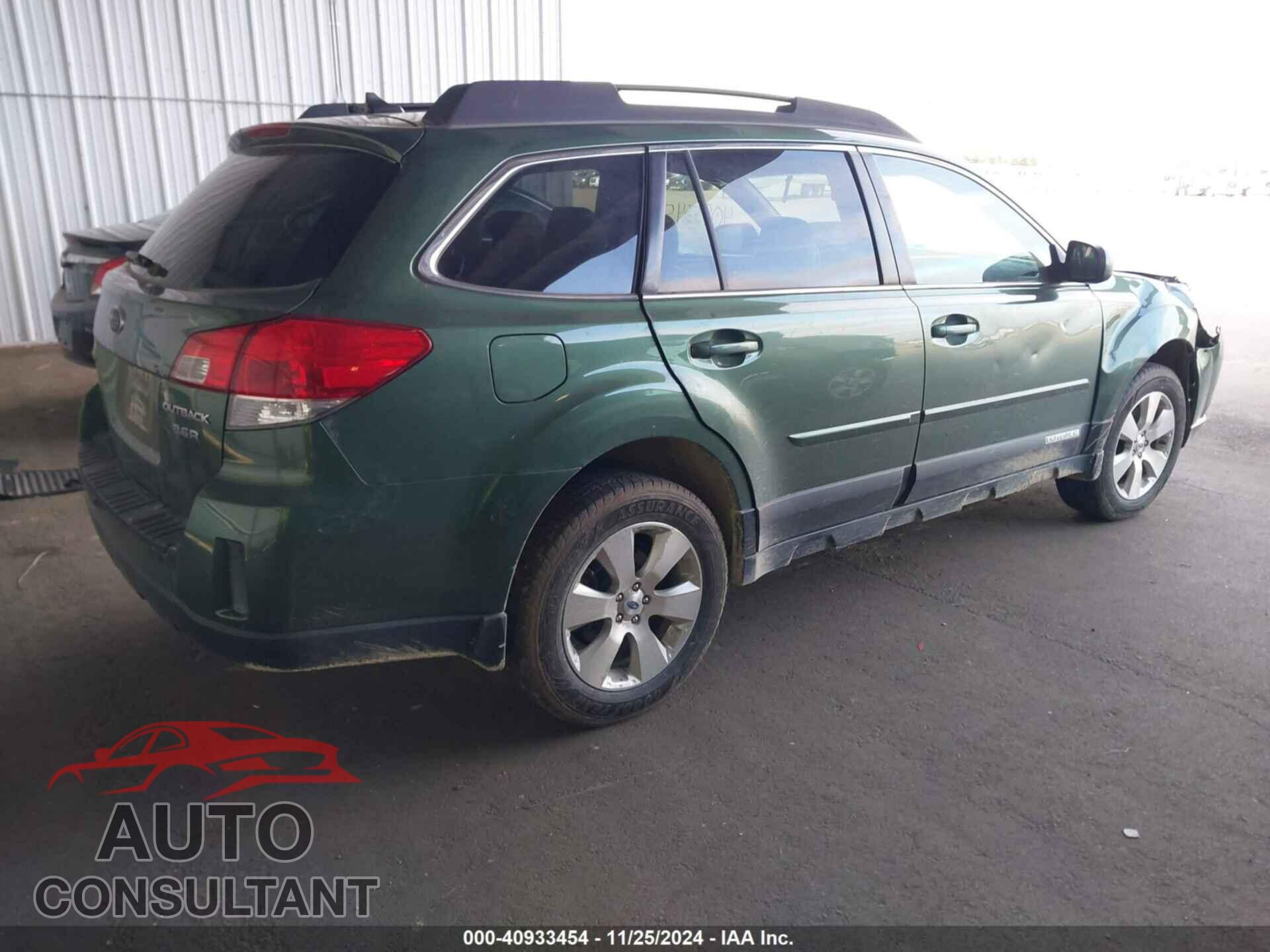 SUBARU OUTBACK 2012 - 4S4BRDJC1C2291871