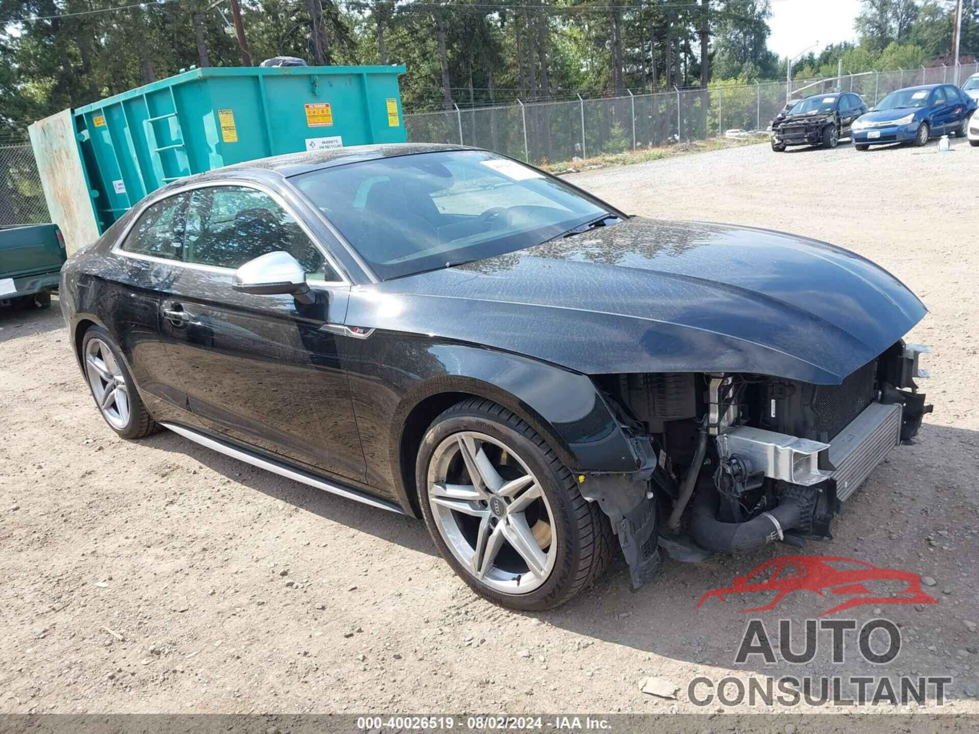 AUDI S5 2019 - WAUP4AF58KA053339