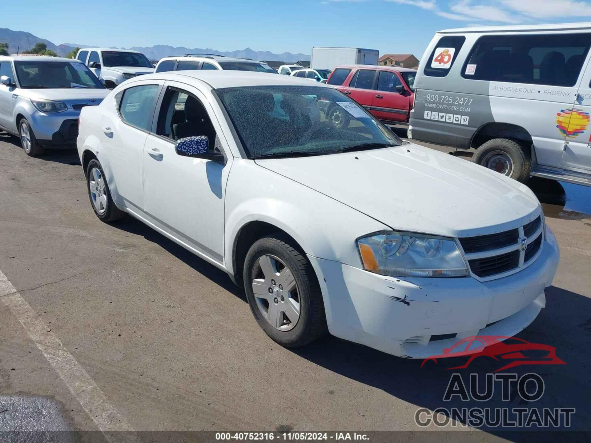 DODGE AVENGER 2010 - 1B3CC4FB4AN198446