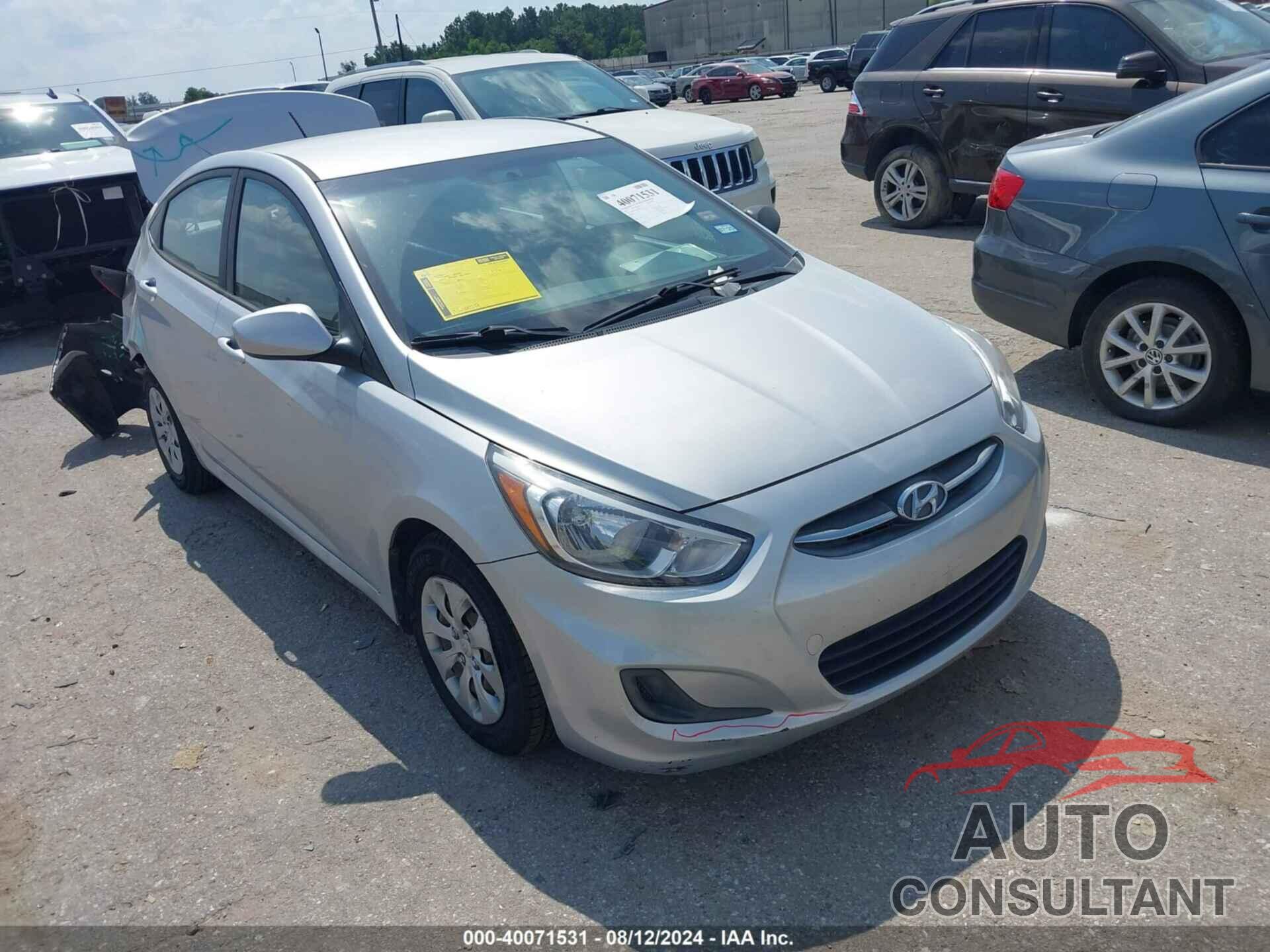 HYUNDAI ACCENT 2017 - KMHCT4AE6HU265530