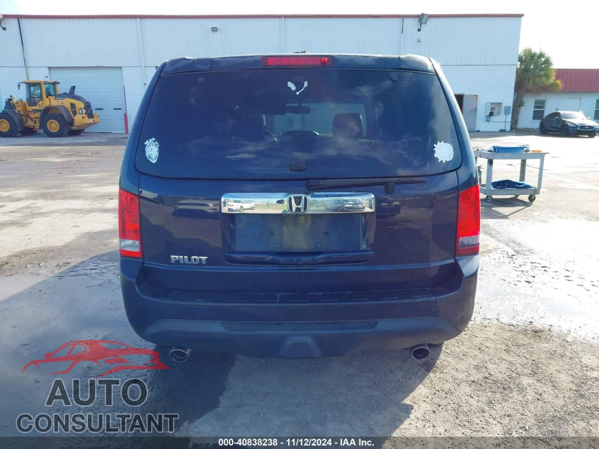 HONDA PILOT 2012 - 5FNYF3H57CB039726