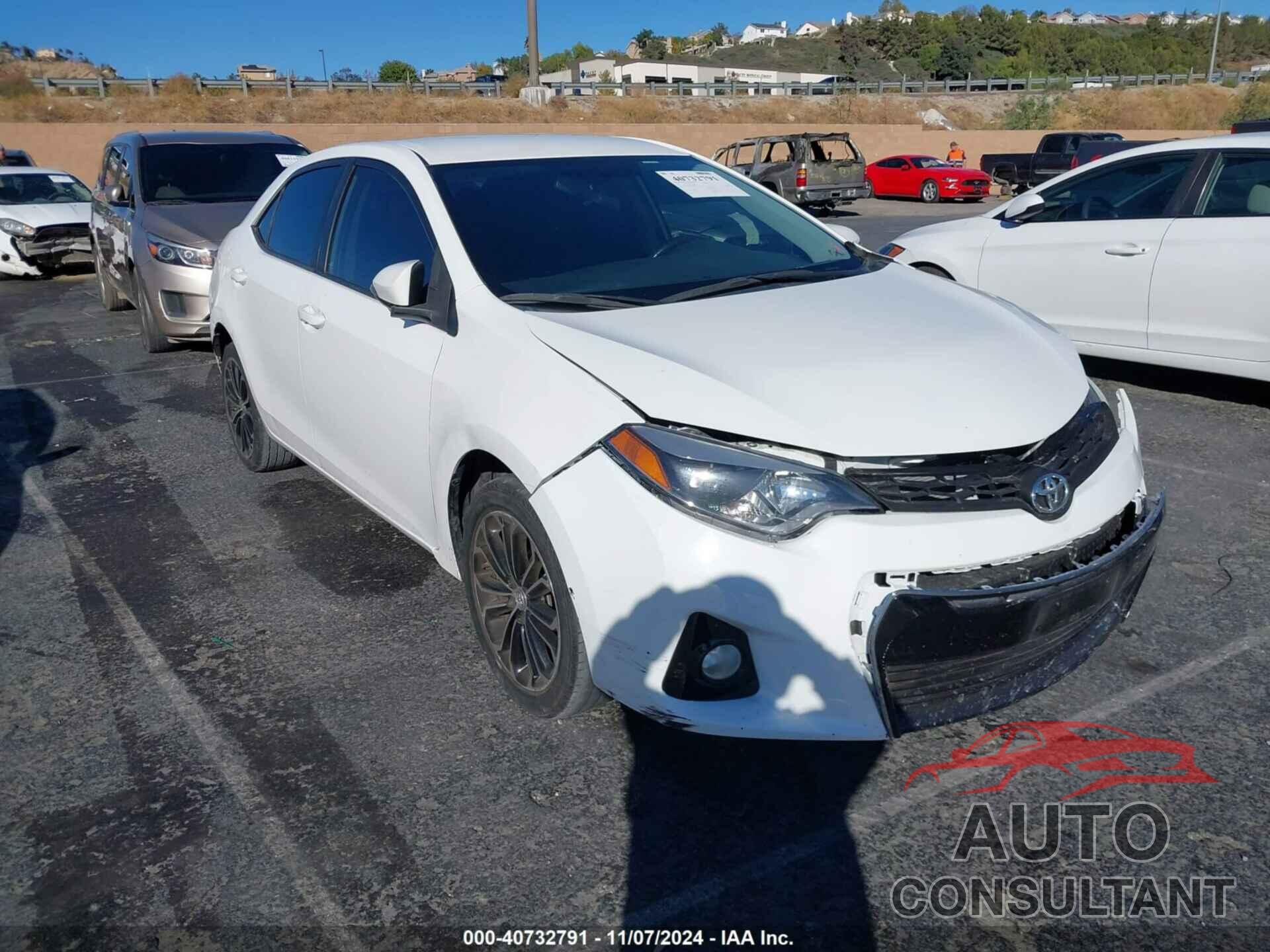 TOYOTA COROLLA 2016 - 5YFBURHE0GP542796