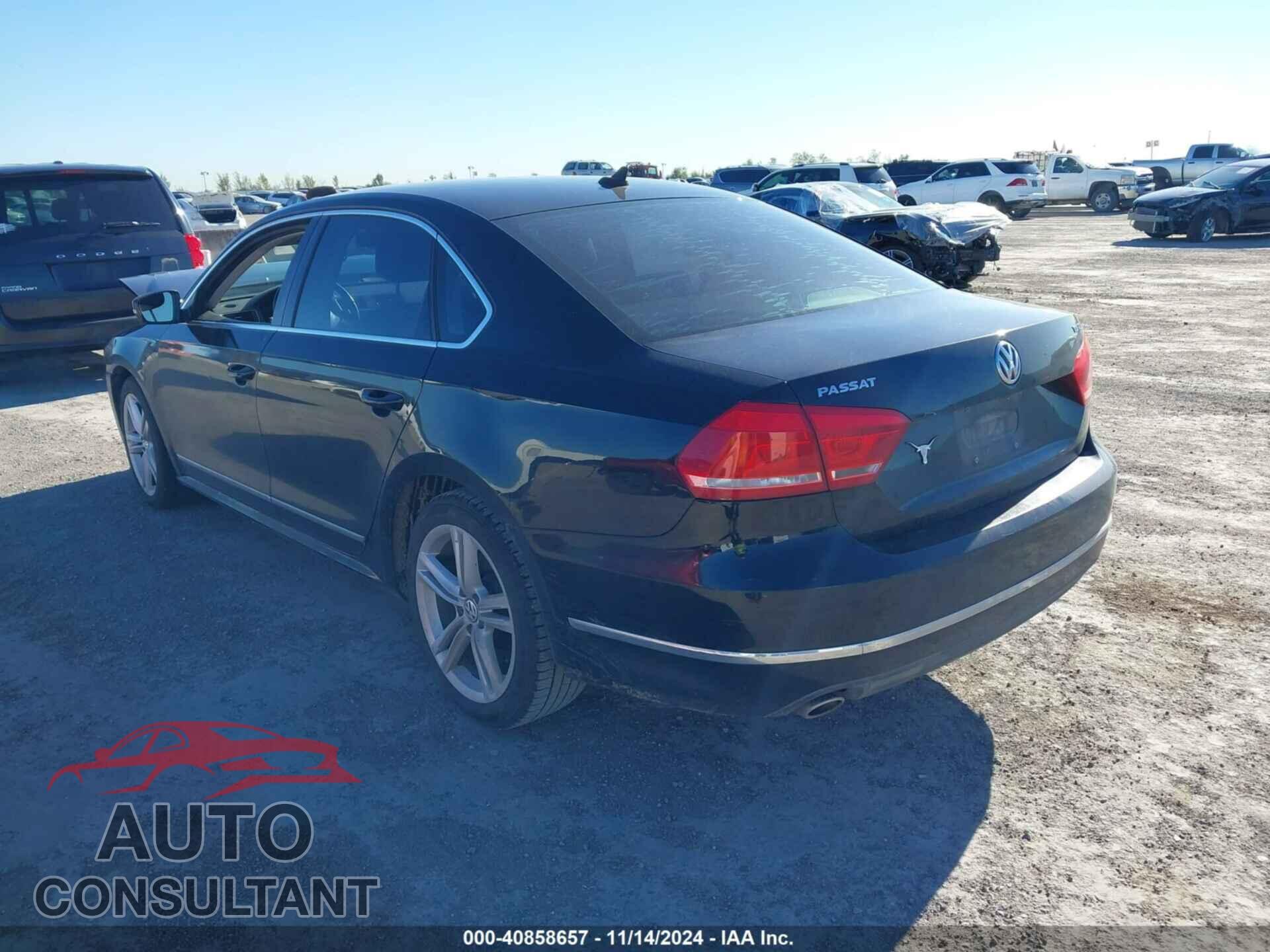 VOLKSWAGEN PASSAT 2013 - 1VWCN7A37DC123781