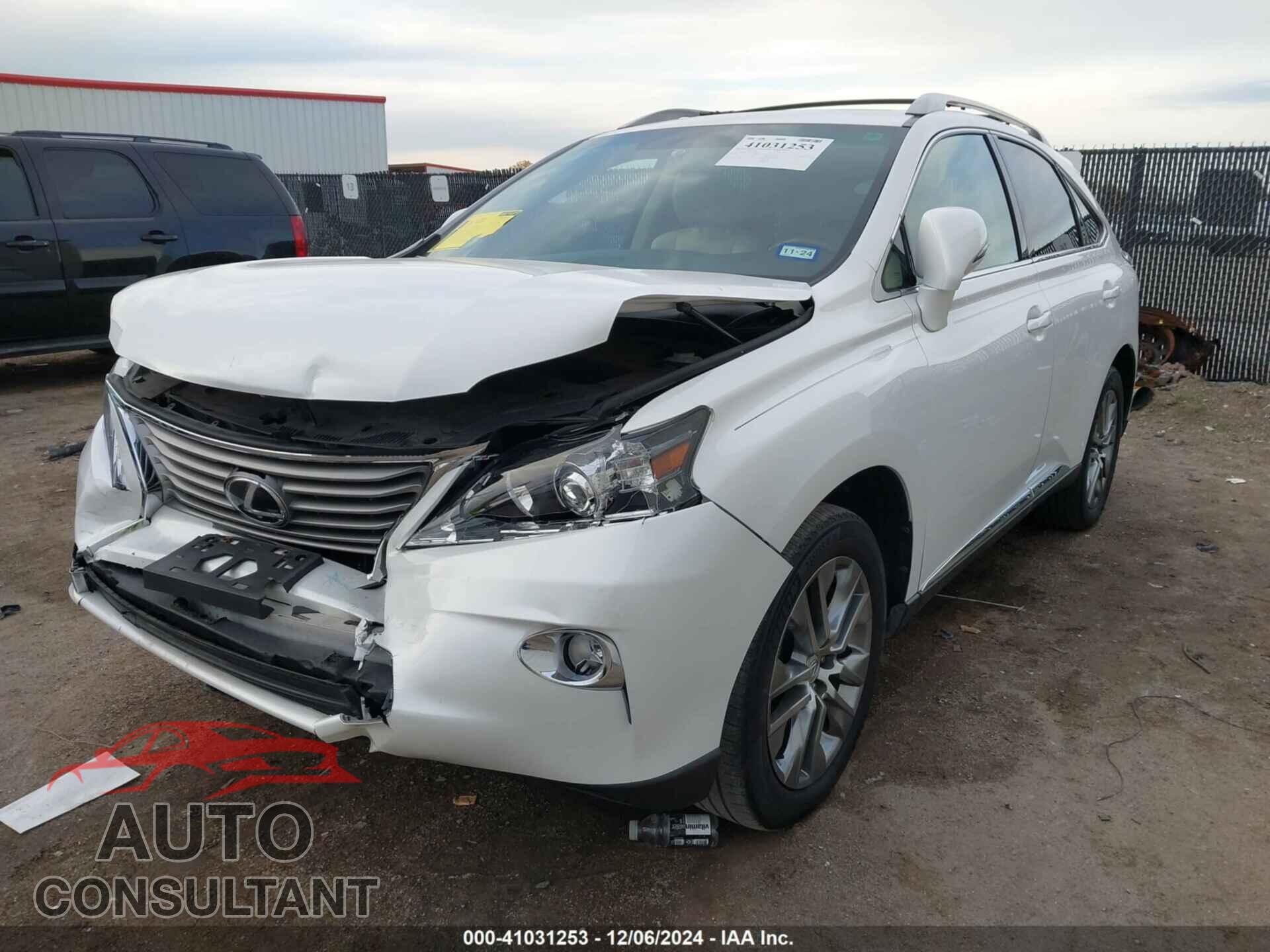 LEXUS RX 350 2013 - 2T2BK1BA7DC170068