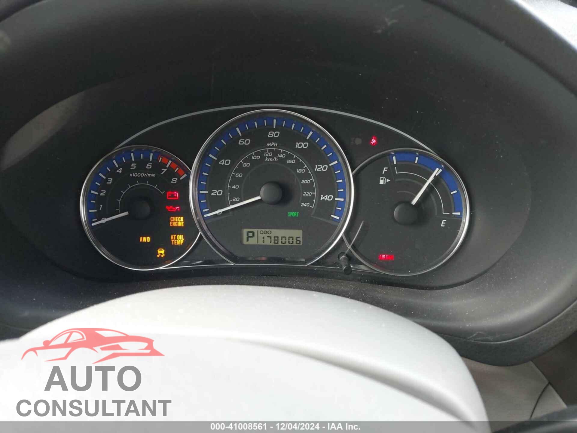 SUBARU FORESTER 2012 - JF2SHAEC7CH468776