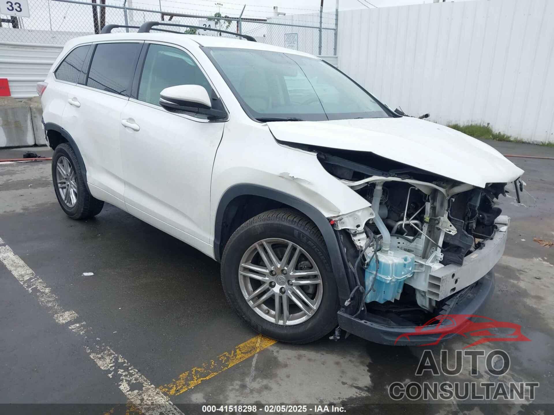 TOYOTA HIGHLANDER 2014 - 5TDZKRFH1ES004579